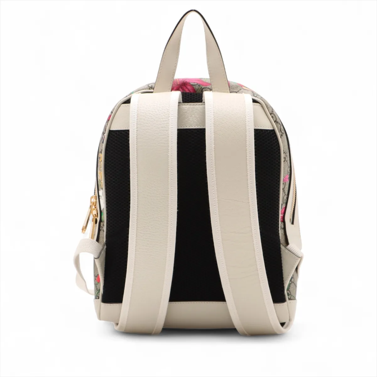 GG Flora Ophidia PVC x Leather Backpack/Rucksack White 547965 — view 2