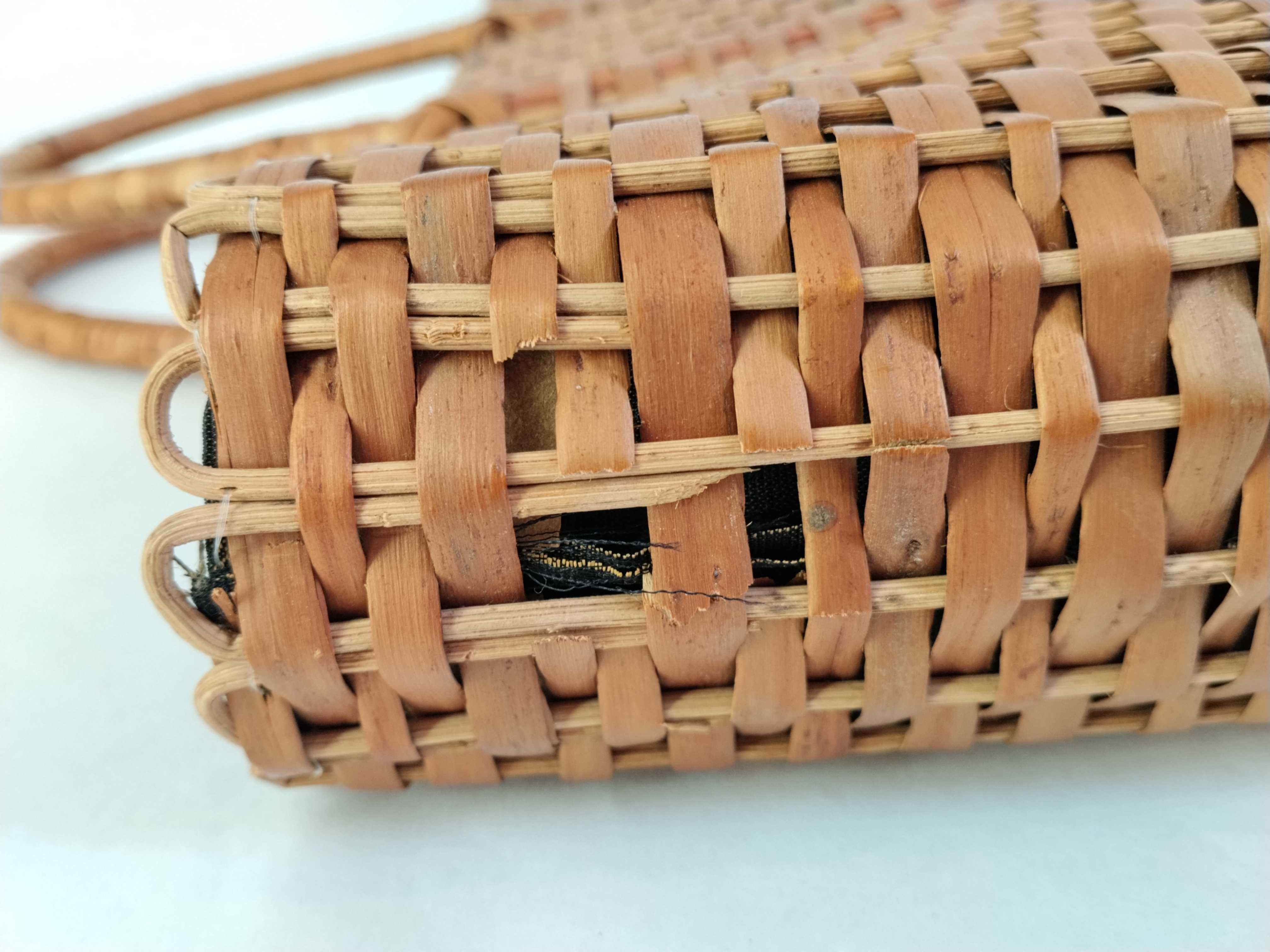 Zucca pattern basket bag, raffia bag. — view 12