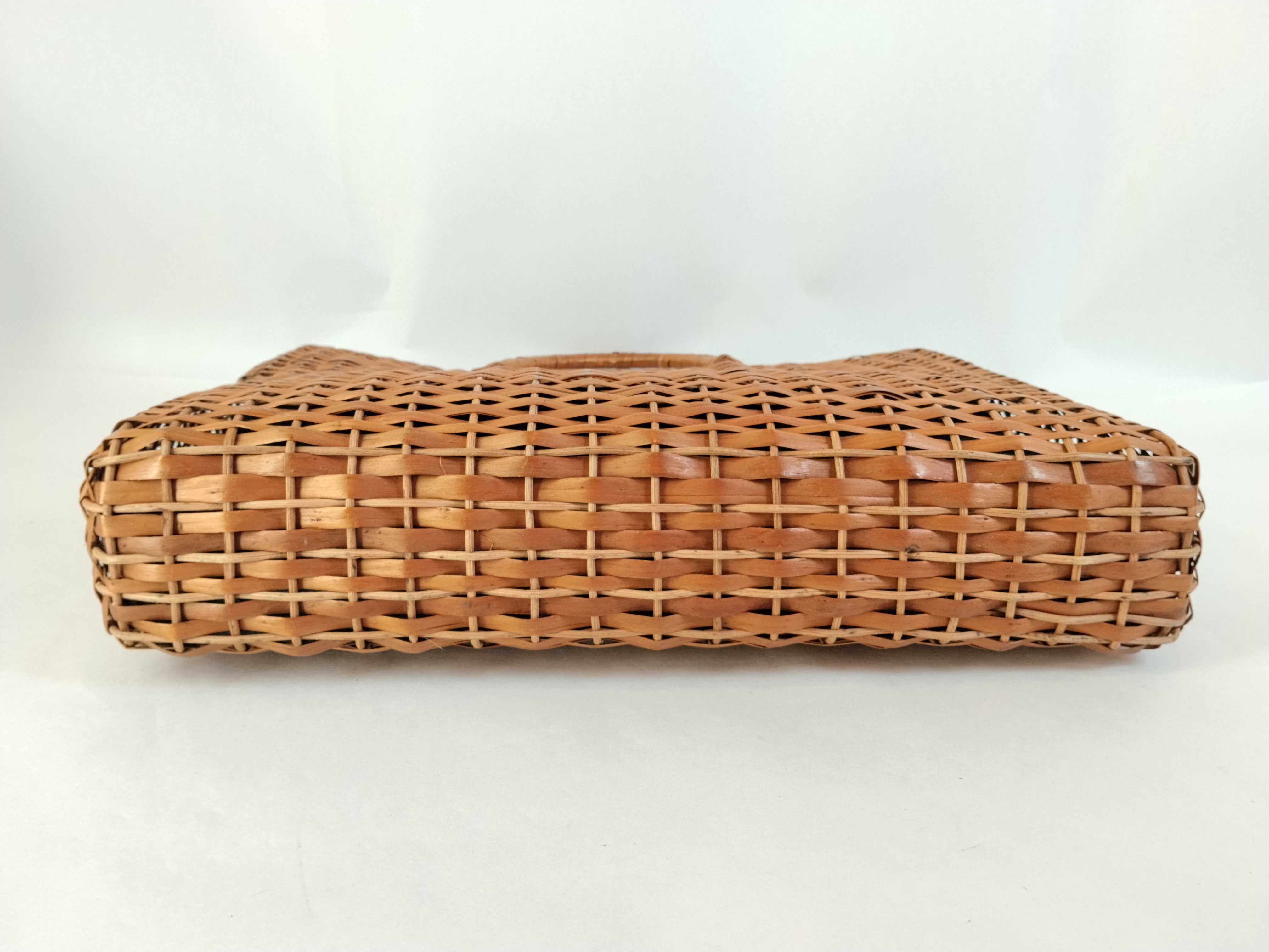 Zucca pattern basket bag, raffia bag. — view 7