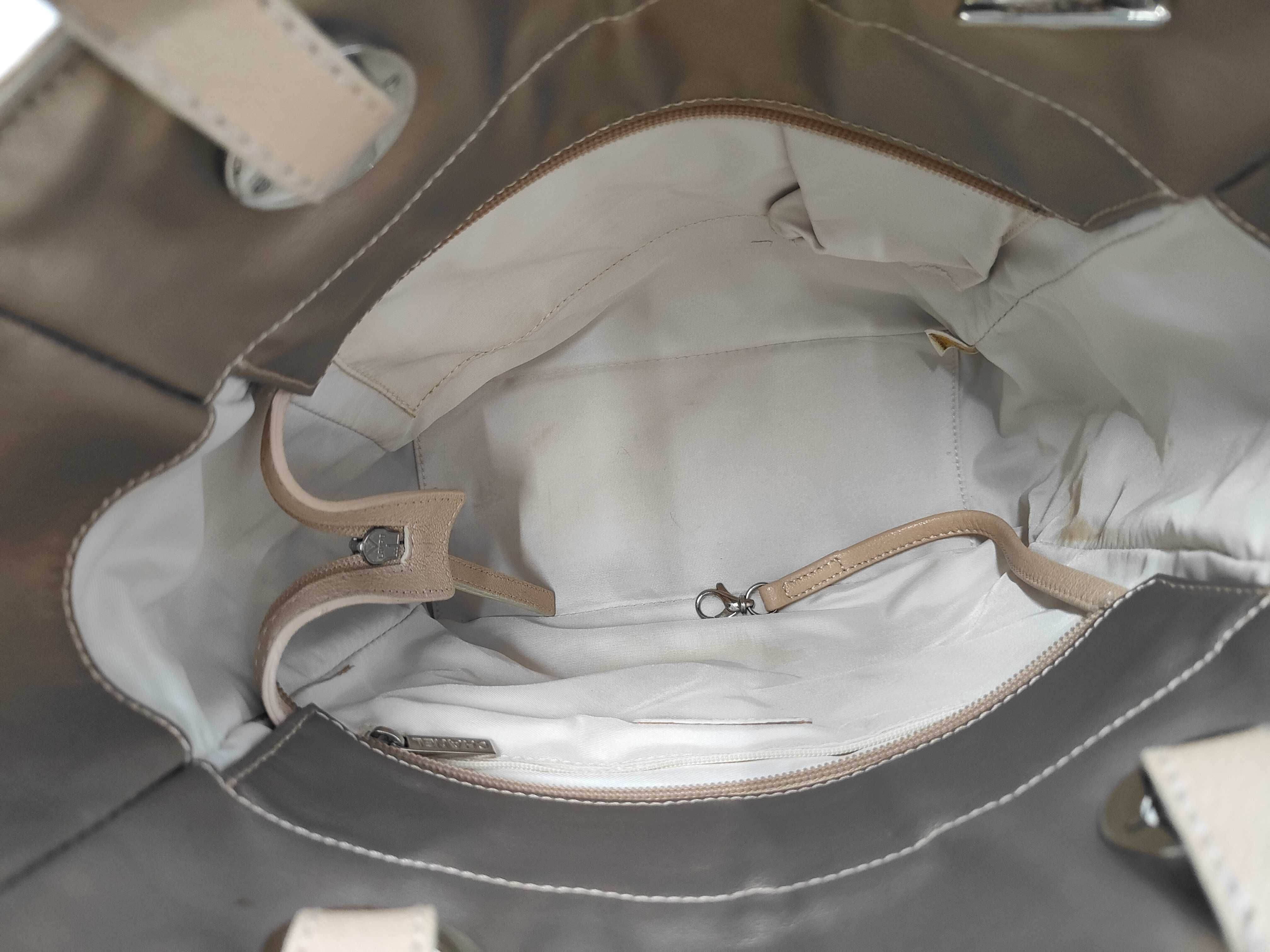 A34208 Paris Biarritz Tote PM, serial number 11, silver hardware tote bag — view 9
