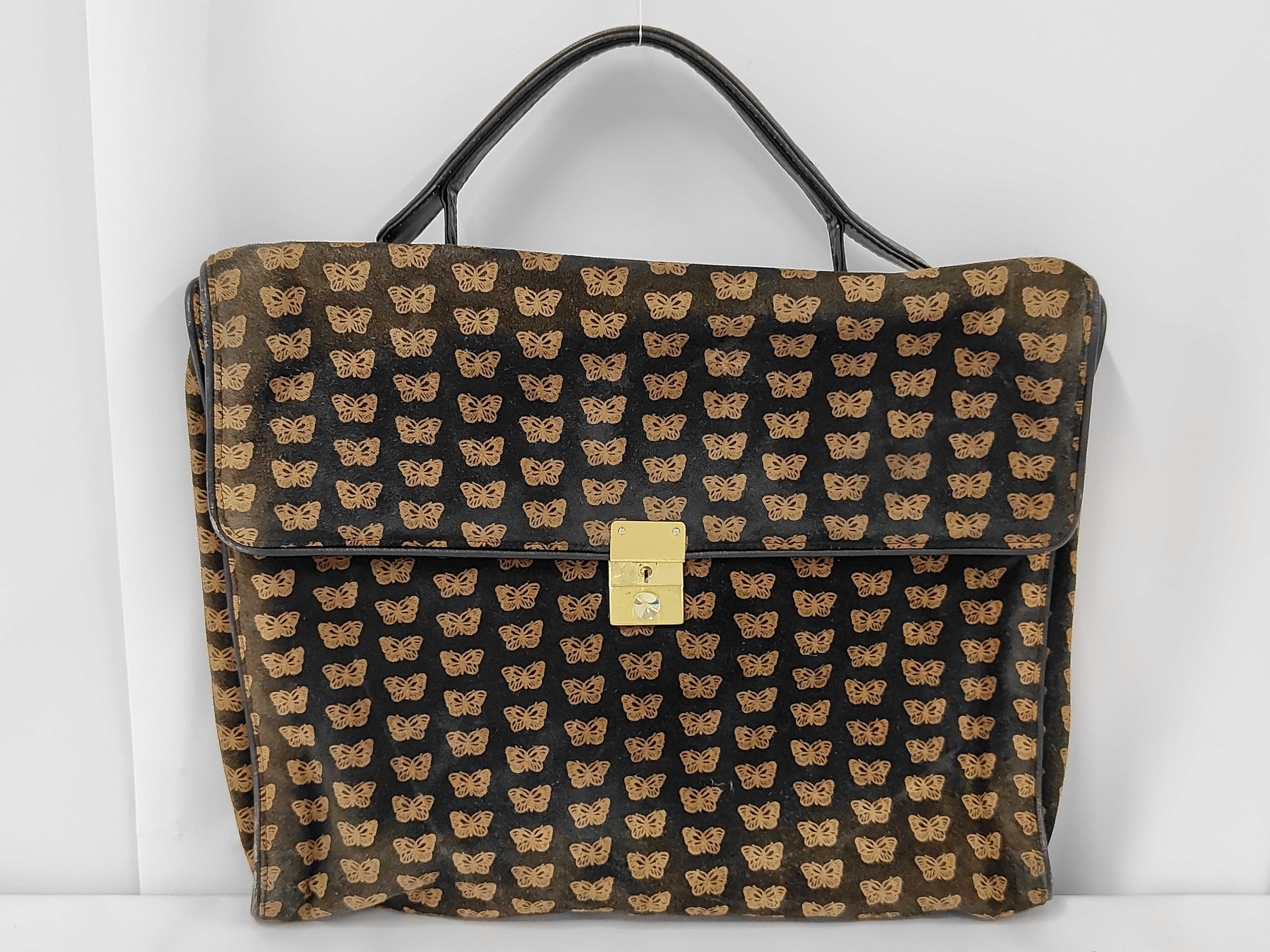 butterfly pattern handbag