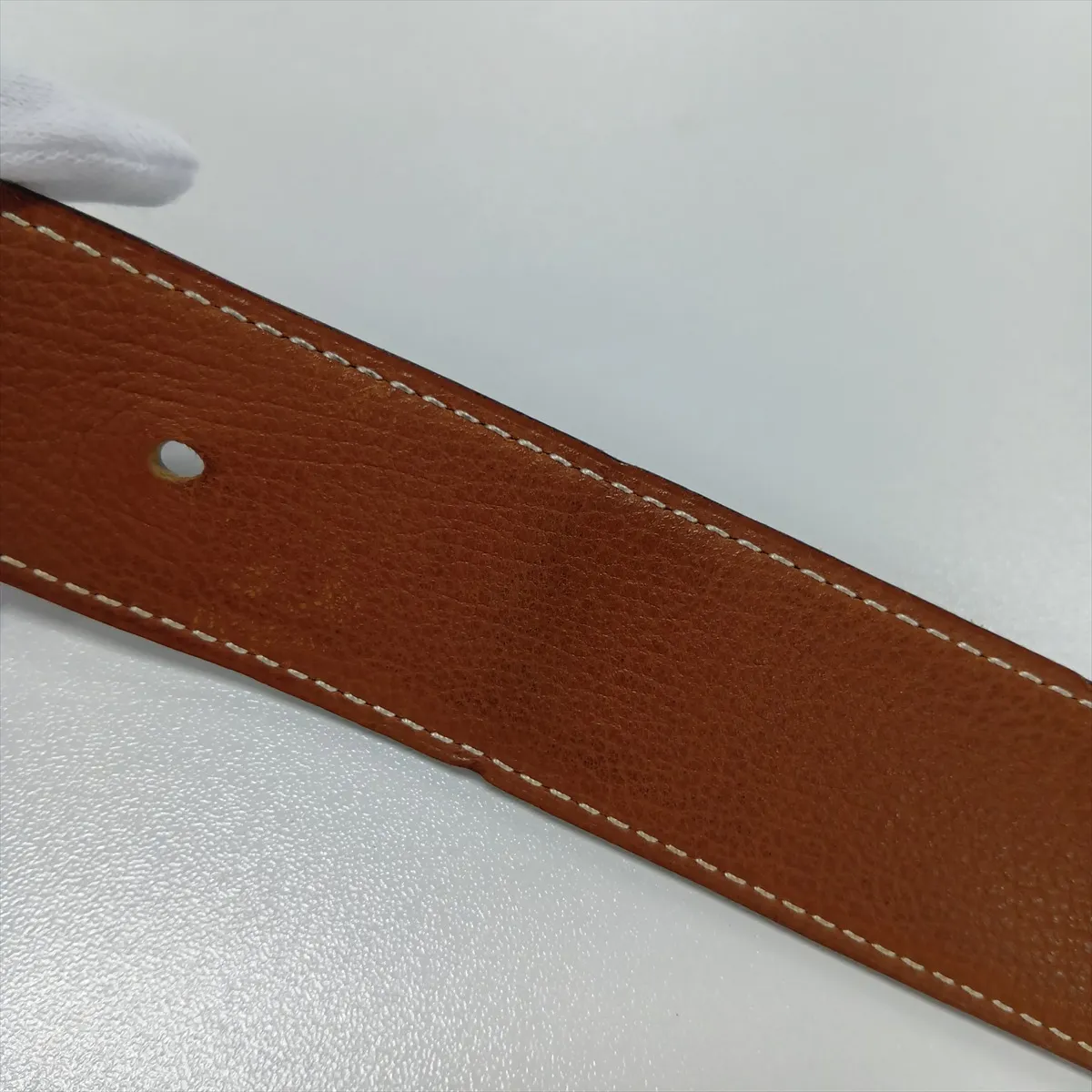 Touareg Belt, 95mm Leather x 925 Sterling Silver, Black x Silver. Shows signs of wear including — view 8