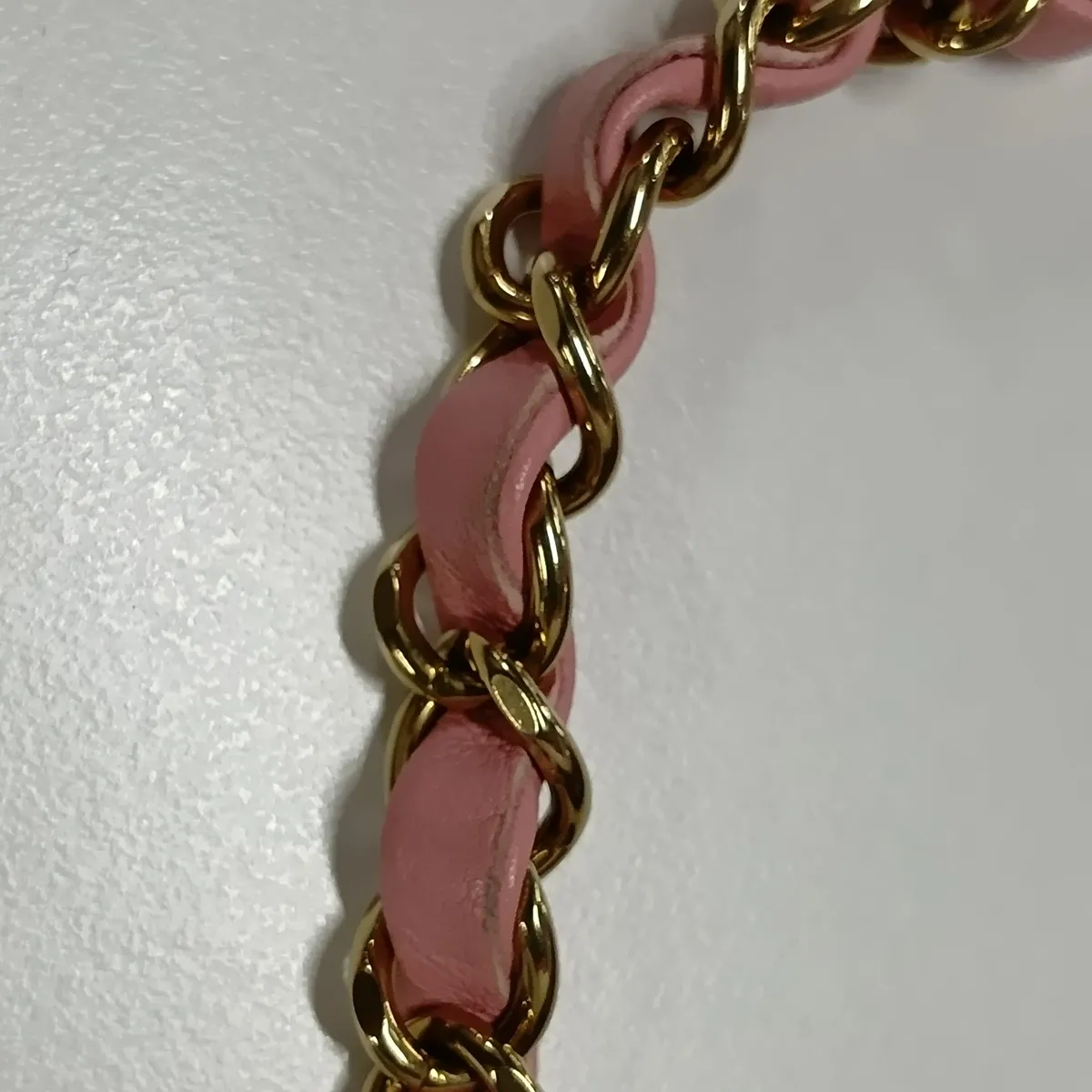 Mini Matelassé 20 Tweed Single Flap Single Chain Bag, Pink with Gold Hardware, P7KHHT91, Random Plate, A69900 — view 12