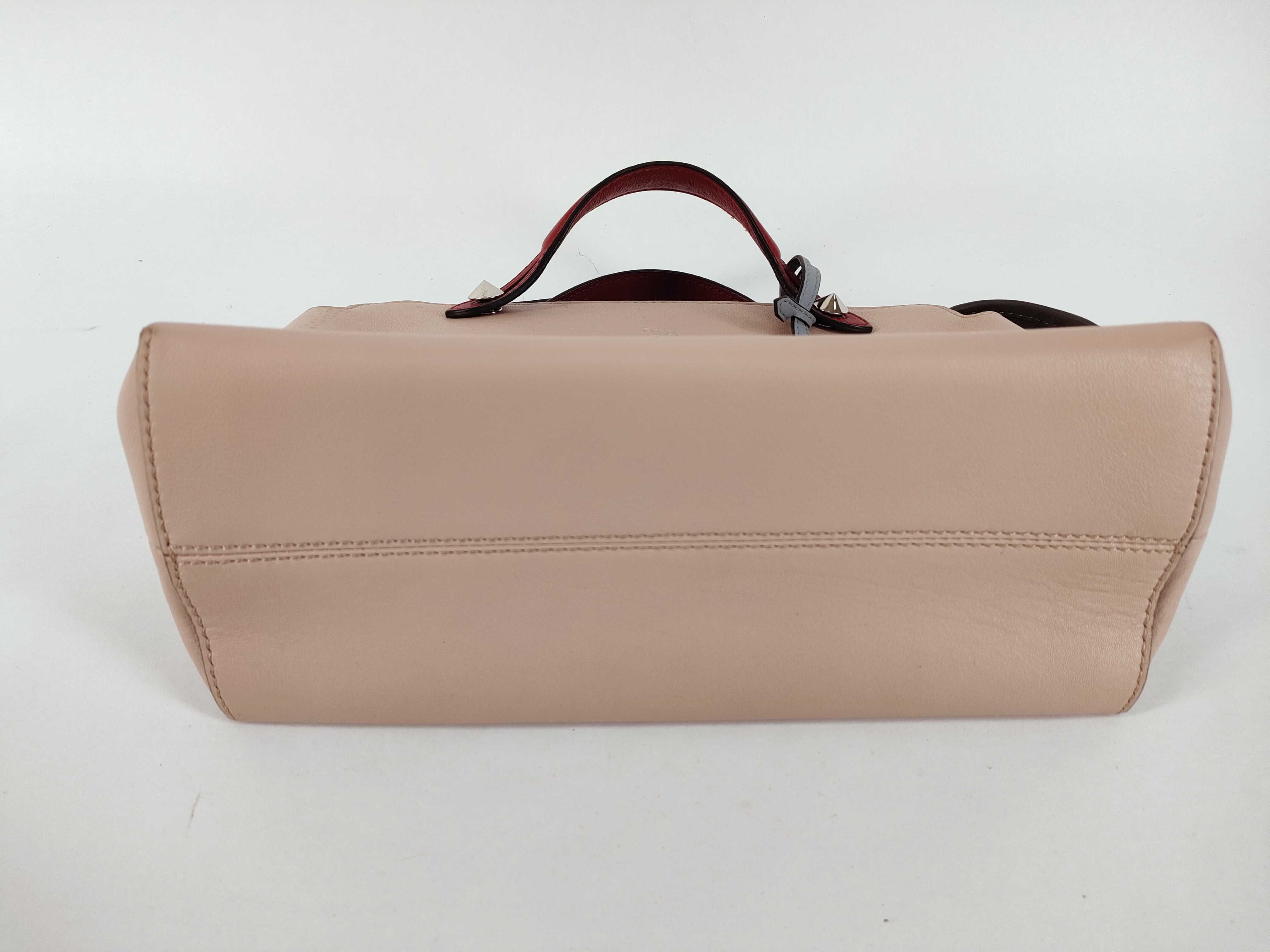 bag, Fendi By The Way, pink, red, and light blue handbag — view 7