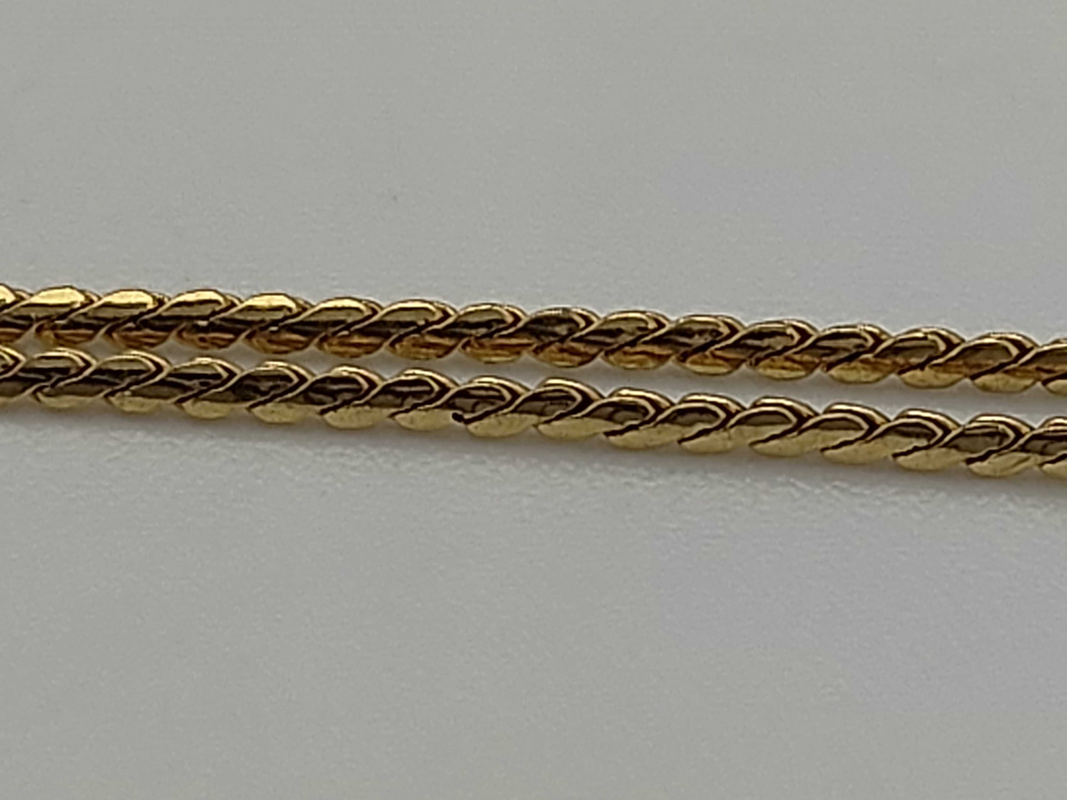 Christian Rhinestone Horseshoe Gold Necklace — view 6