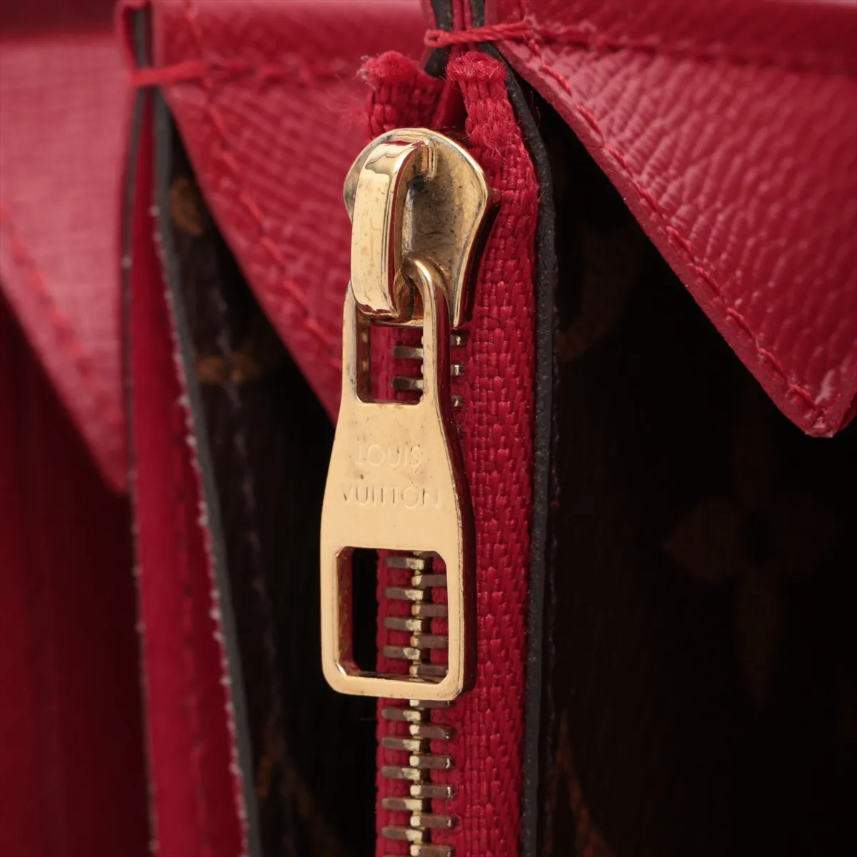 Monogram Zippy Wallet Retiro M61854 MI4128 Cerise Round Zip Wallet — view 12