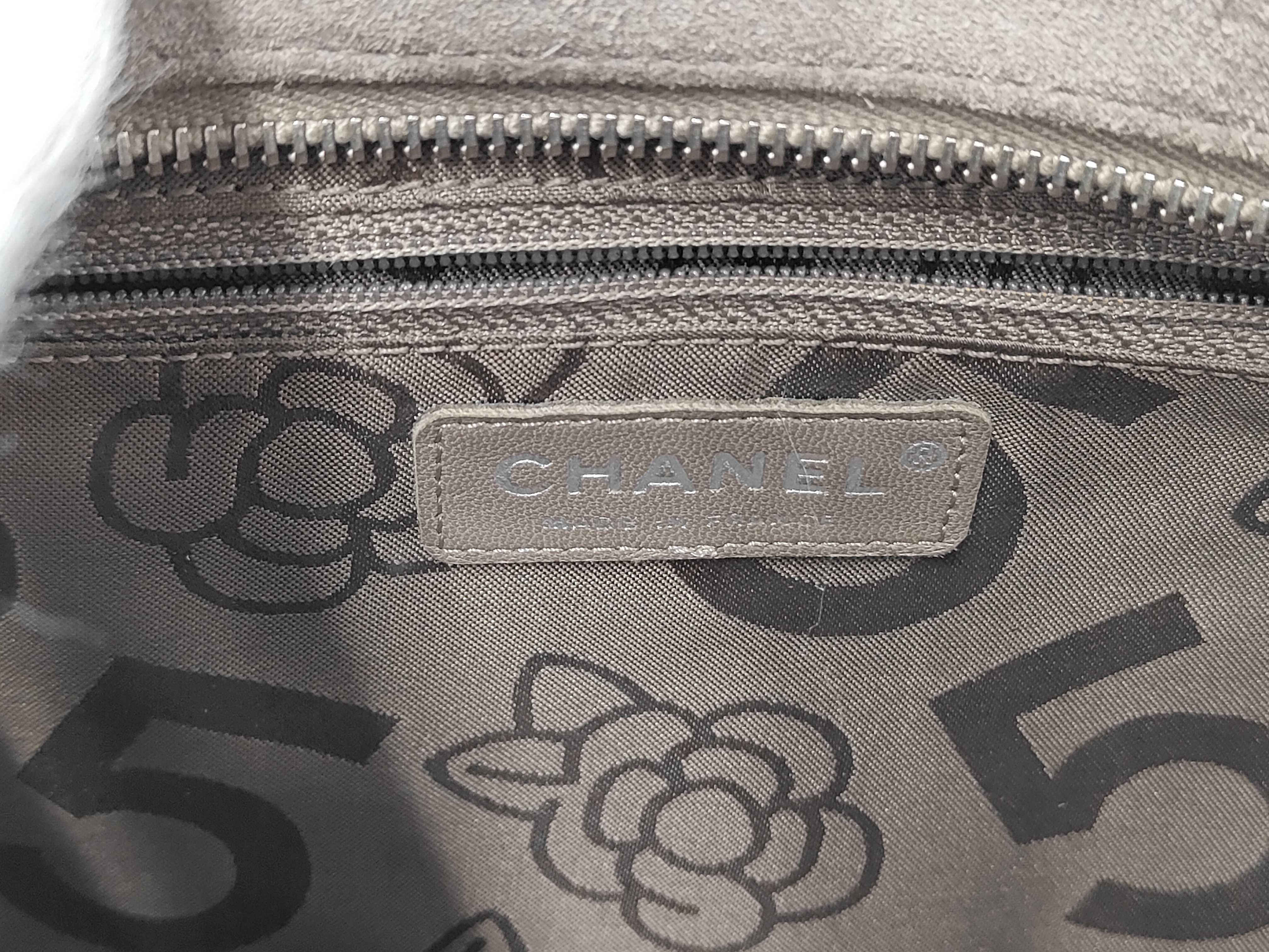 Mademoiselle Handbag, Suede, Gray, SS (Short Size) — view 10