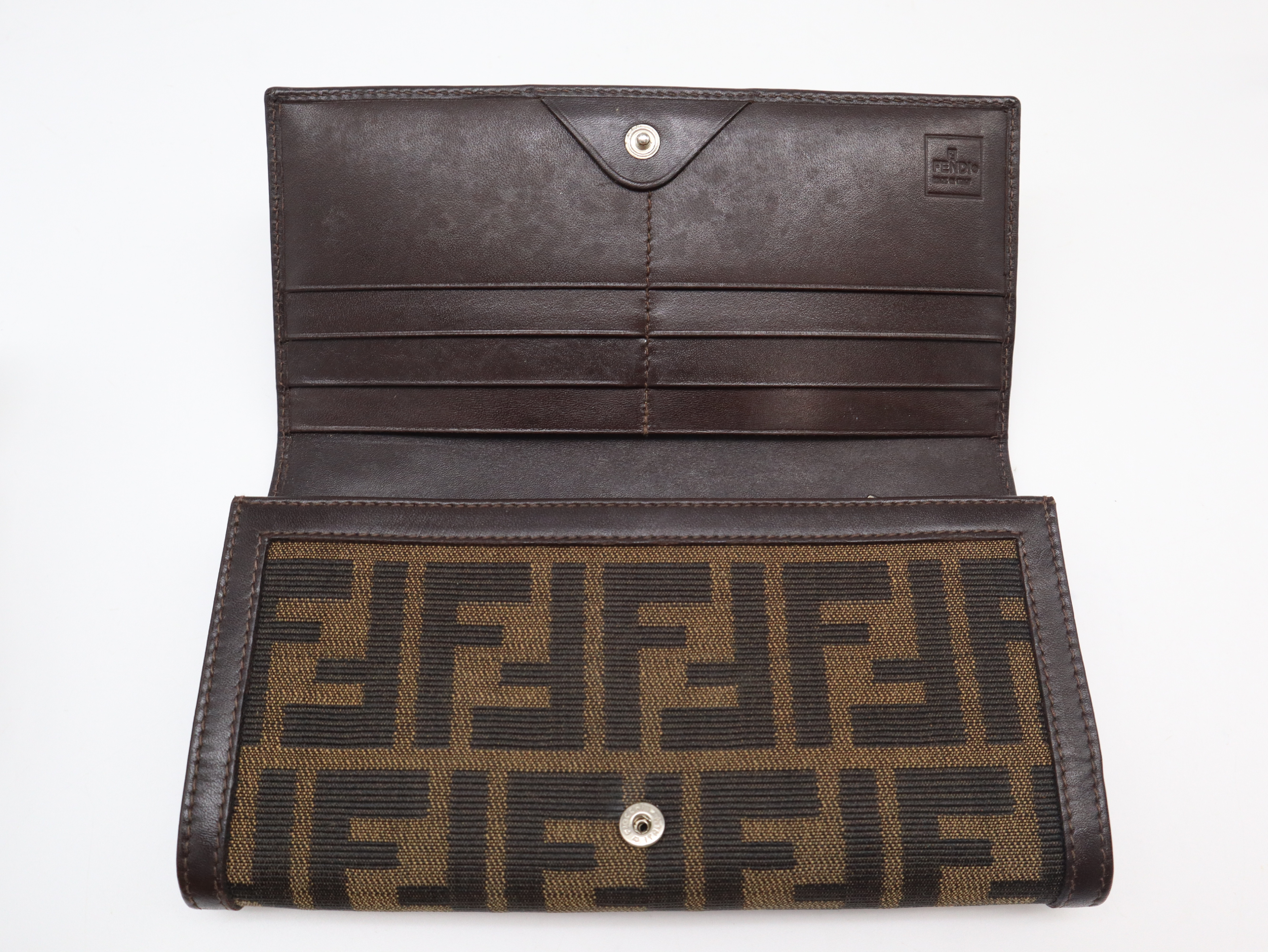 Zucca Brown Long Wallet — view 8