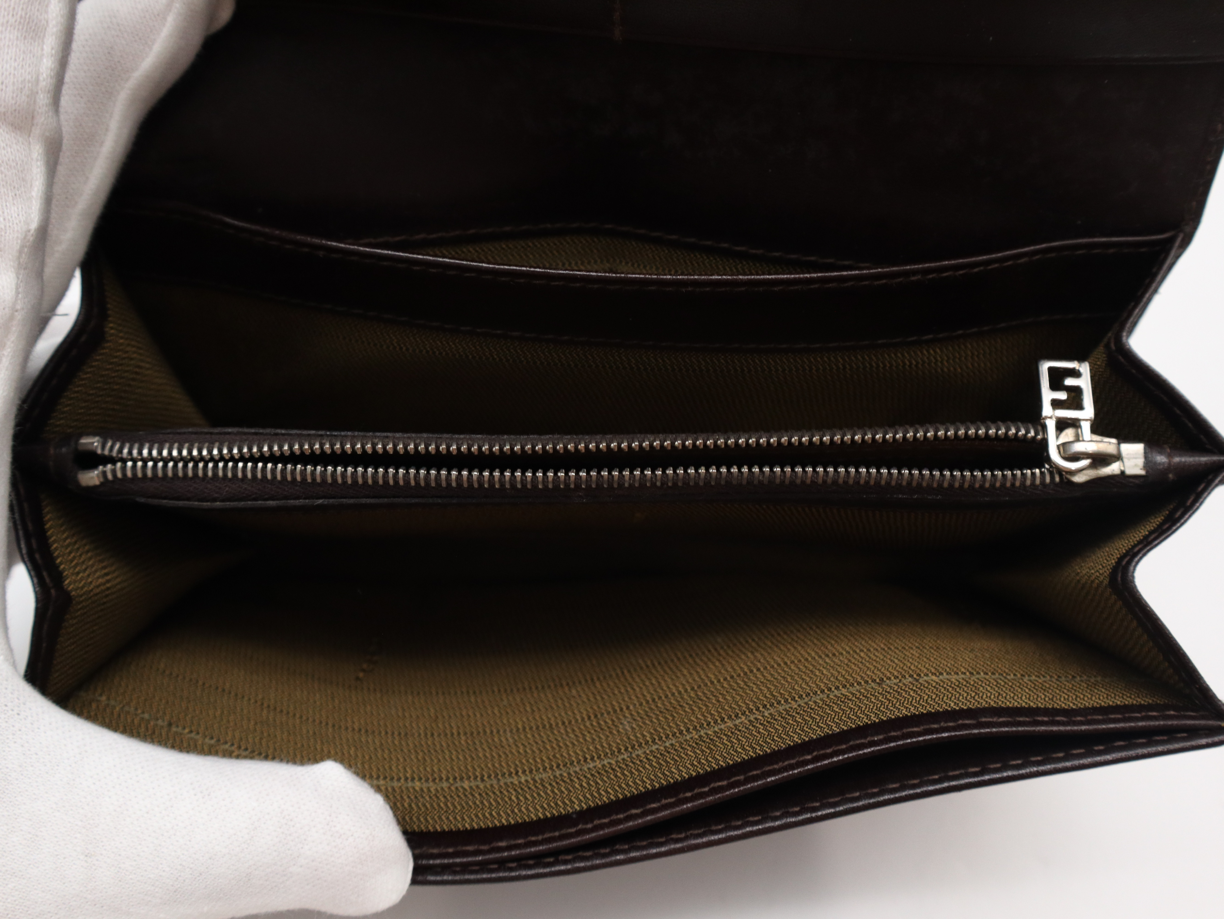 Zucca Brown Long Wallet — view 9