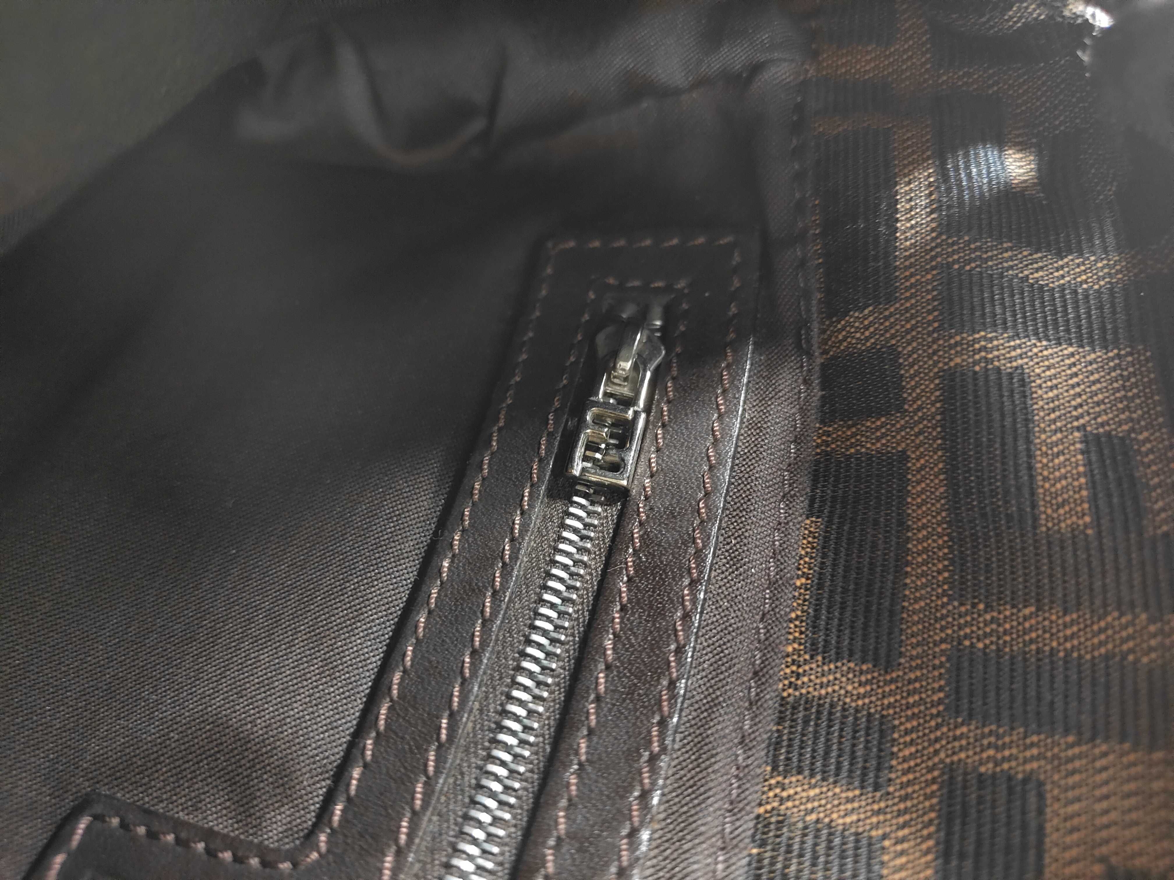 Zucca pattern Fendi Zucca 26426 Canvas x Leather Shoulder Bag Brown Shoulder Bag — view 13