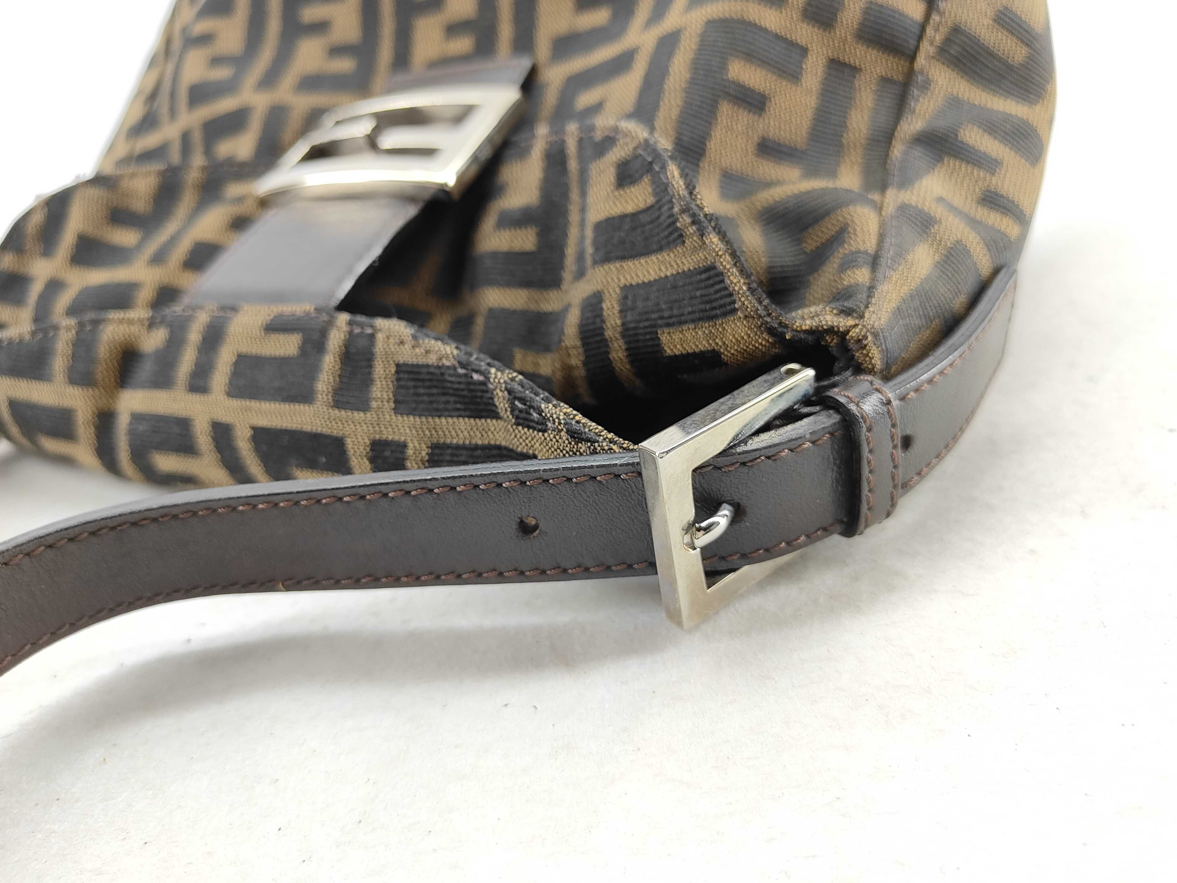 Zucca pattern Fendi Zucca 26426 Canvas x Leather Shoulder Bag Brown Shoulder Bag — view 6
