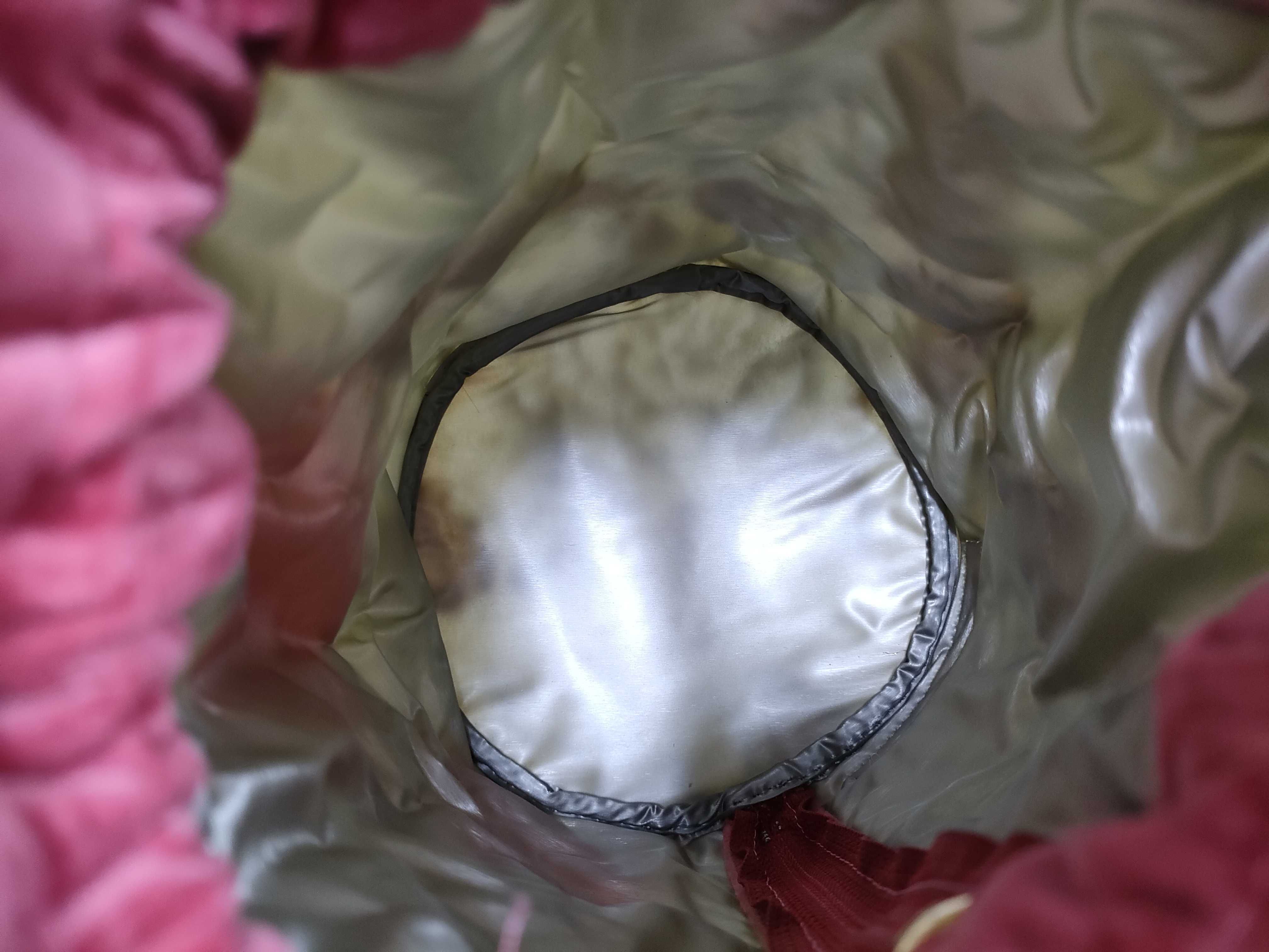 Velour Flower Motif Drawstring Bucket Pouch with Tag - Accessory Pouch — view 10