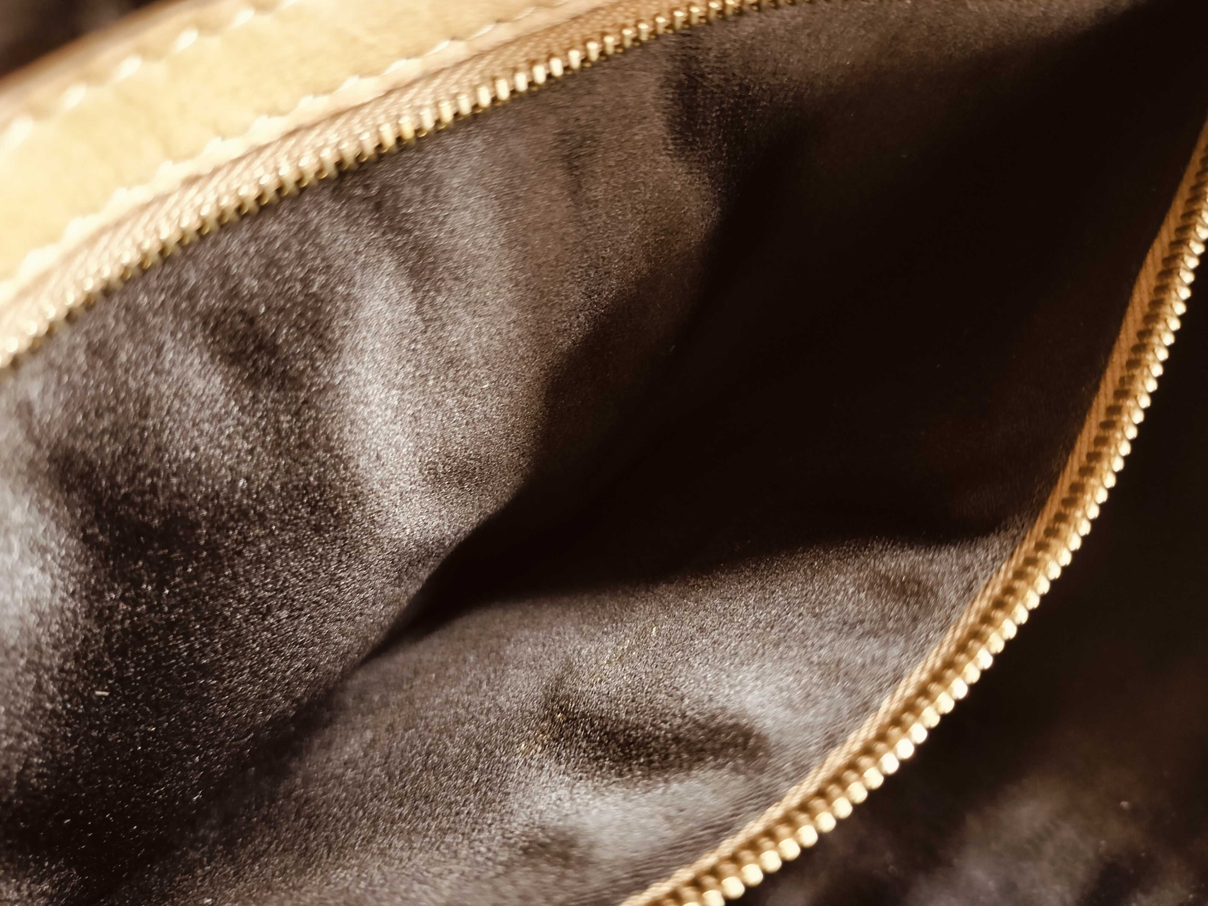 Mamma Bucket One-Shoulder Bag, Suede, 009 Beige Shoulder Bag — view 12