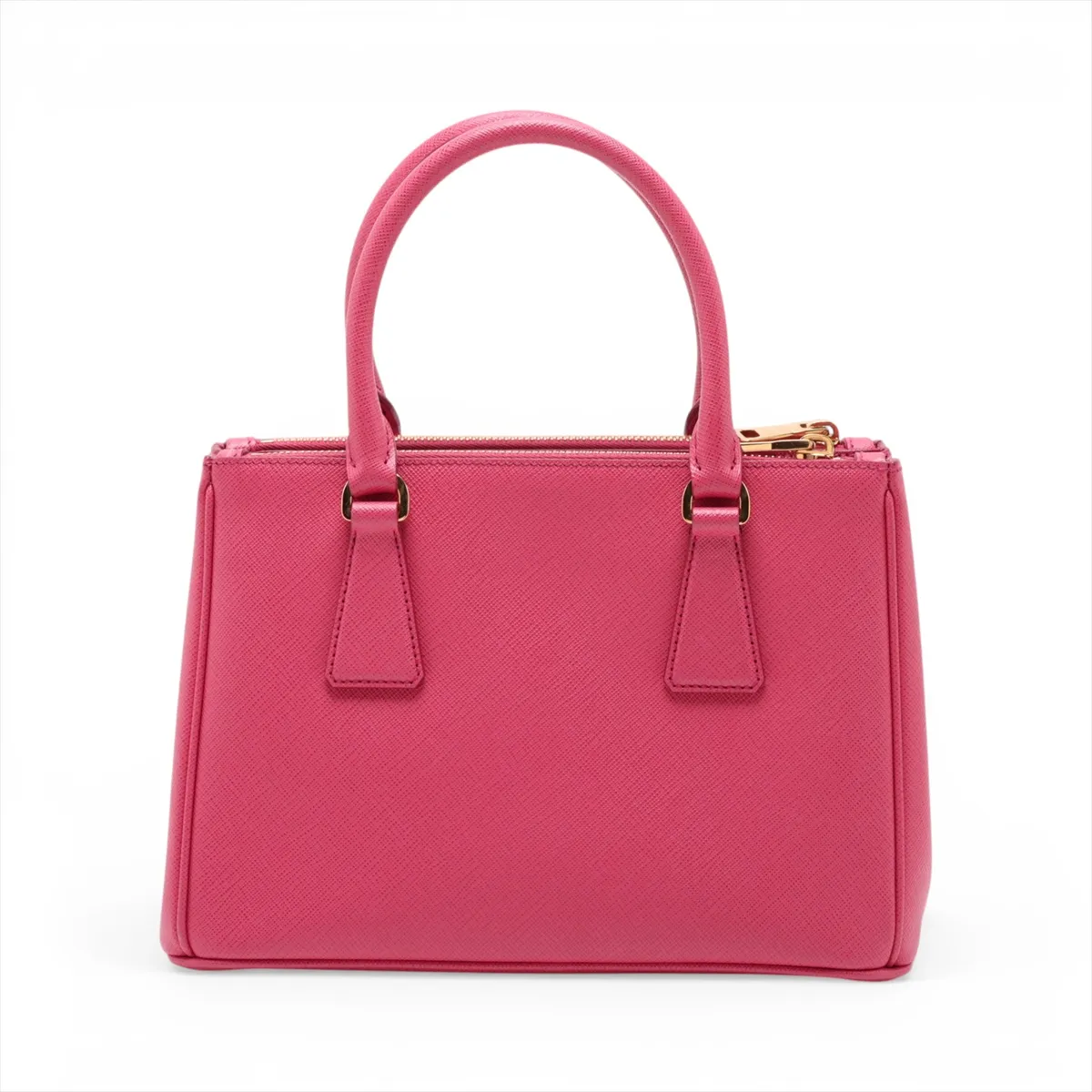 Saffiano Lux Galleria Leather 2-Way Handbag, Pink, 1BA896, Unsigned Guarantee Card — view 2