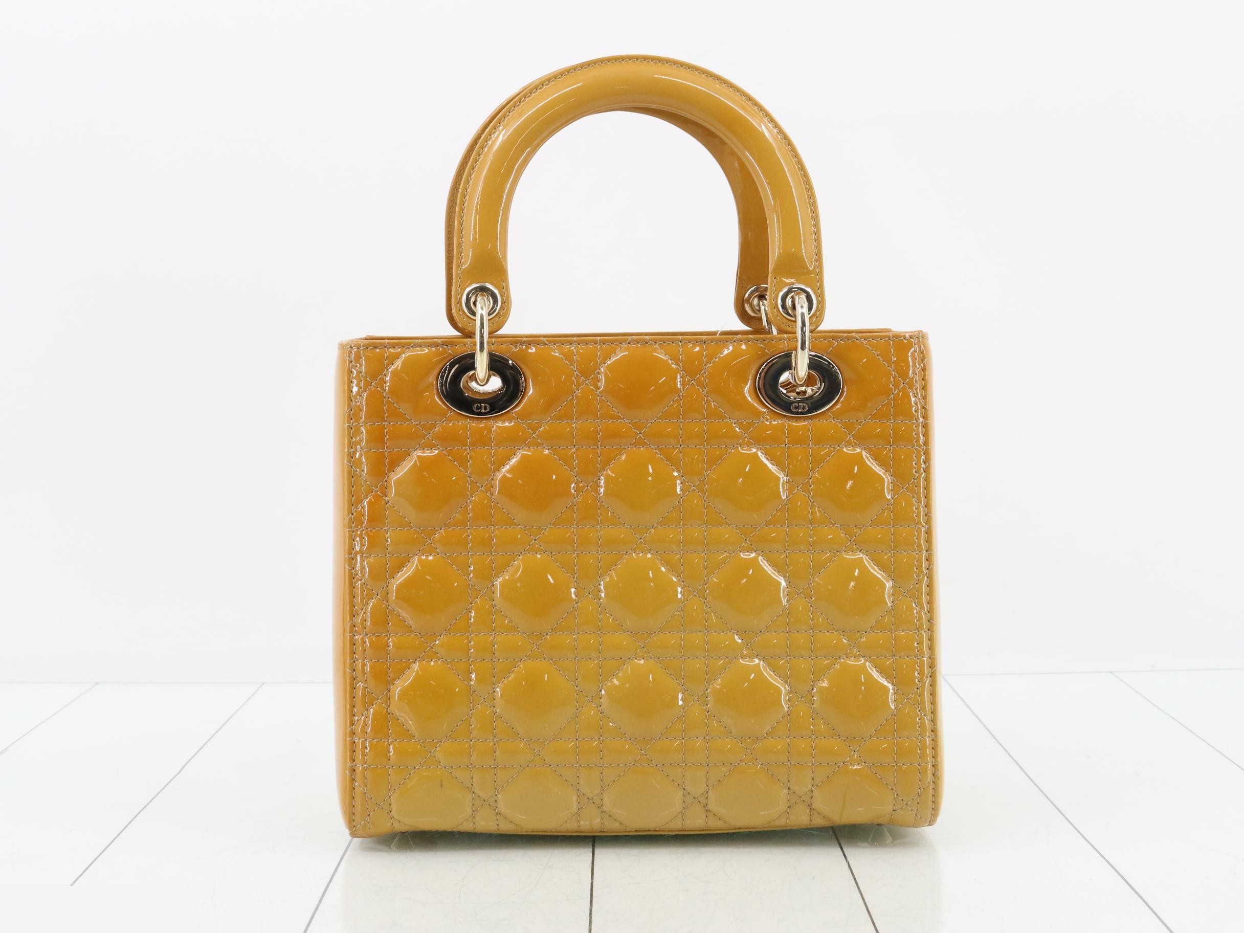 Lady Dior Enamel 2-Way Handbag — view 2
