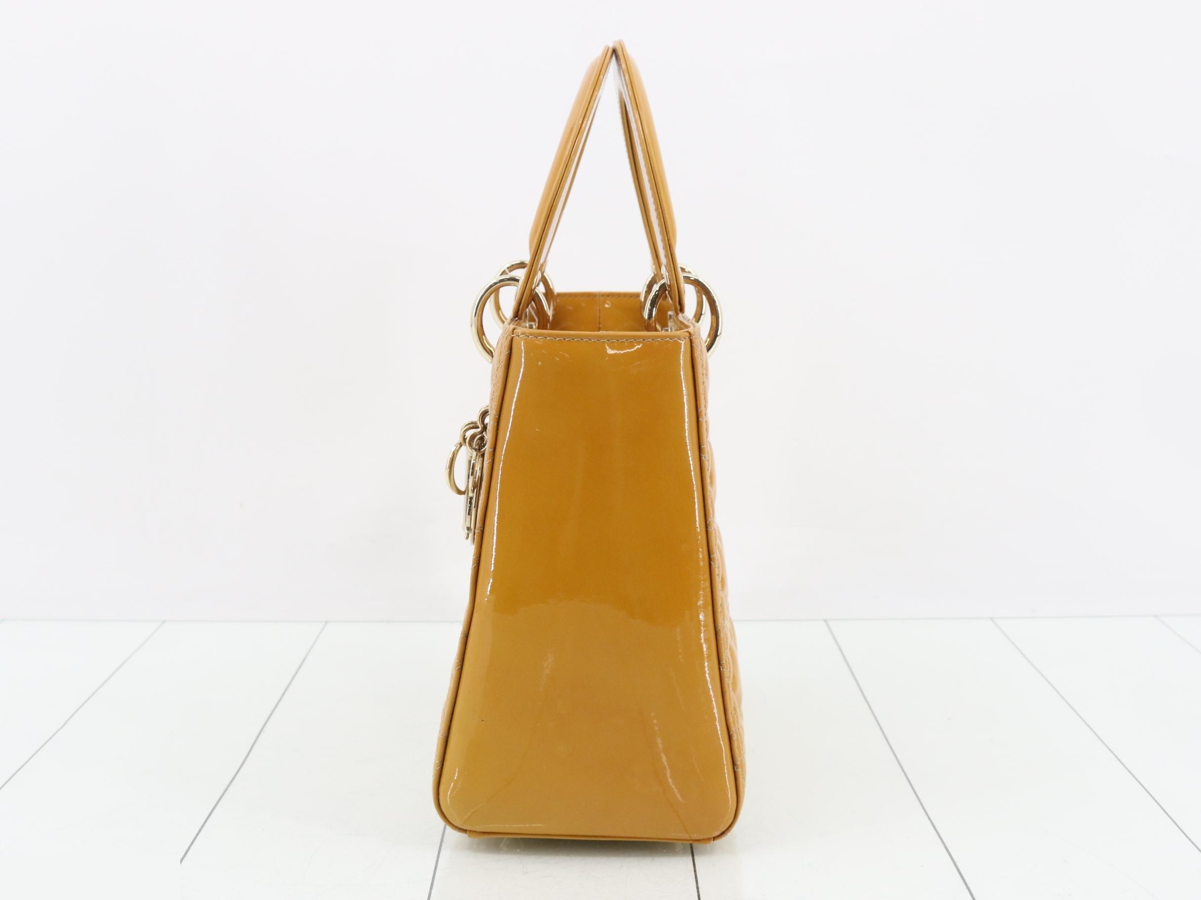 Lady Dior Enamel 2-Way Handbag — view 3