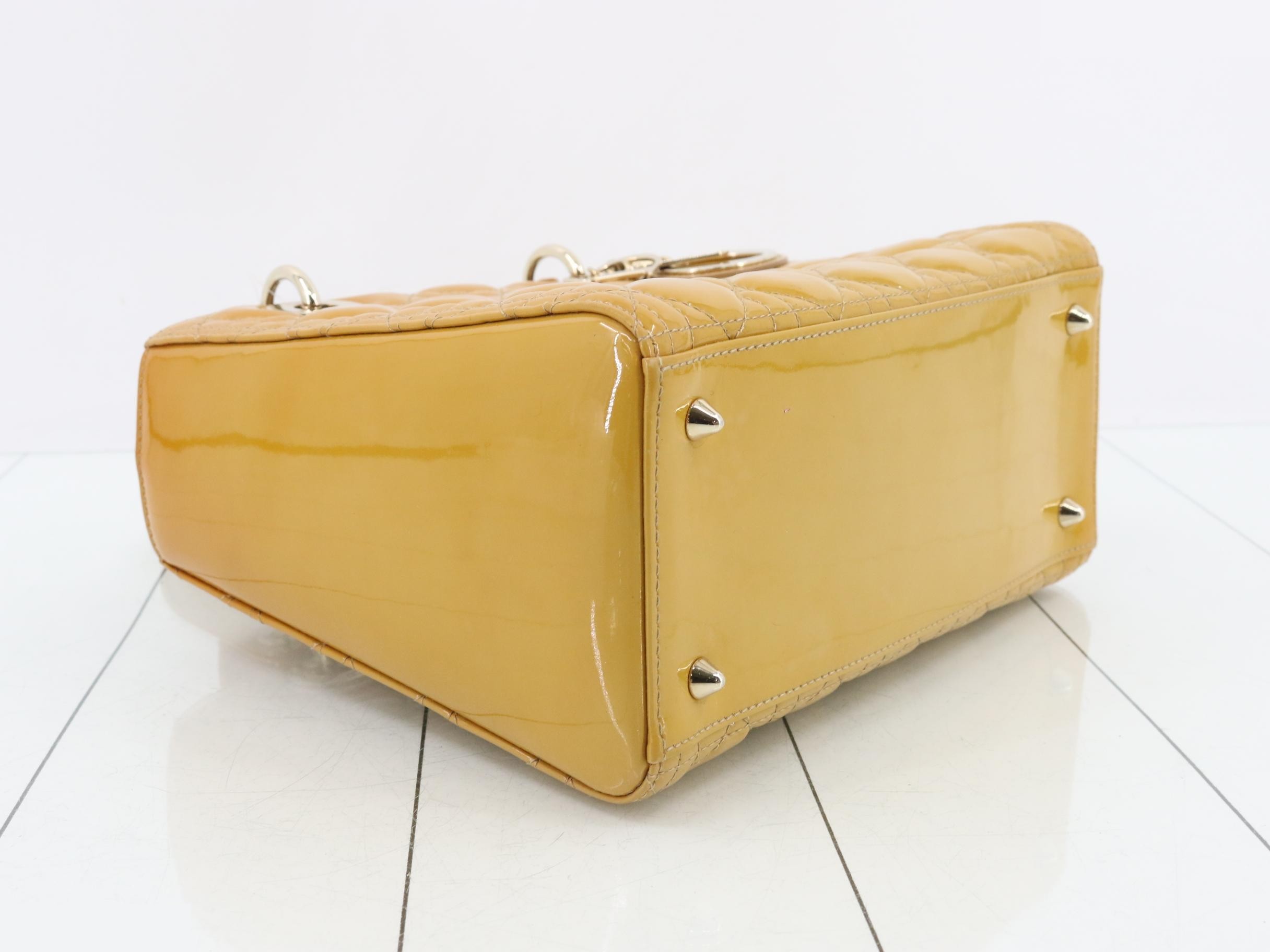 Lady Dior Enamel 2-Way Handbag — view 5