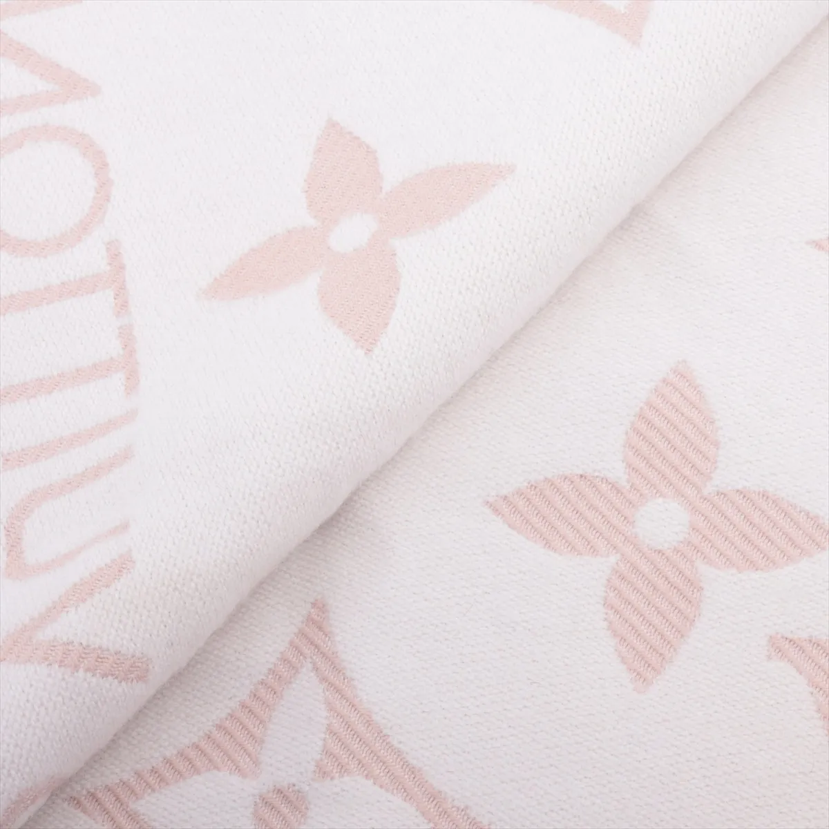 M77854 Scarf LV Essential MR4215 Scarf Wool Beige Rose — view 2