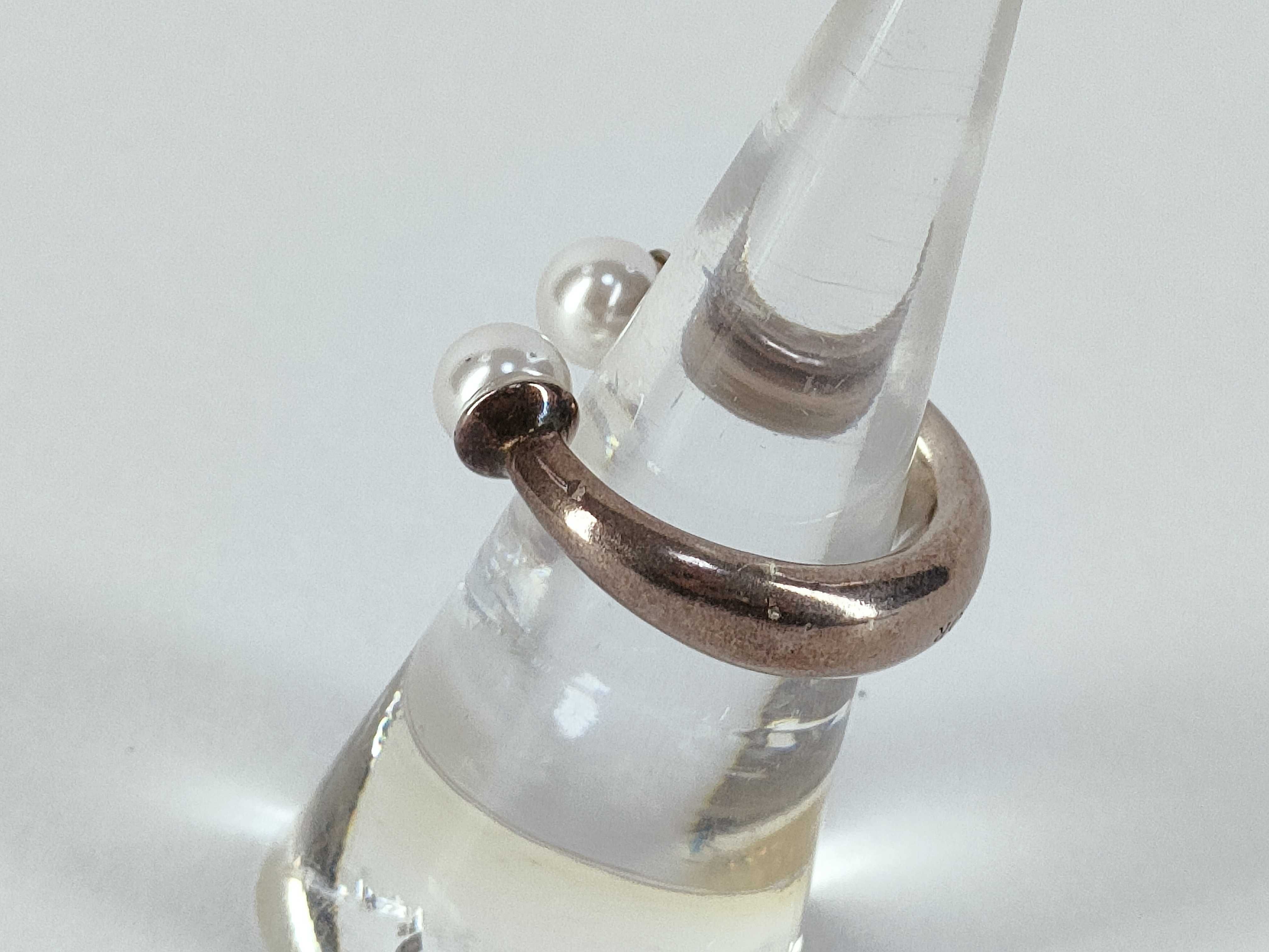 Tribal Pearl Ring, Size M — view 2