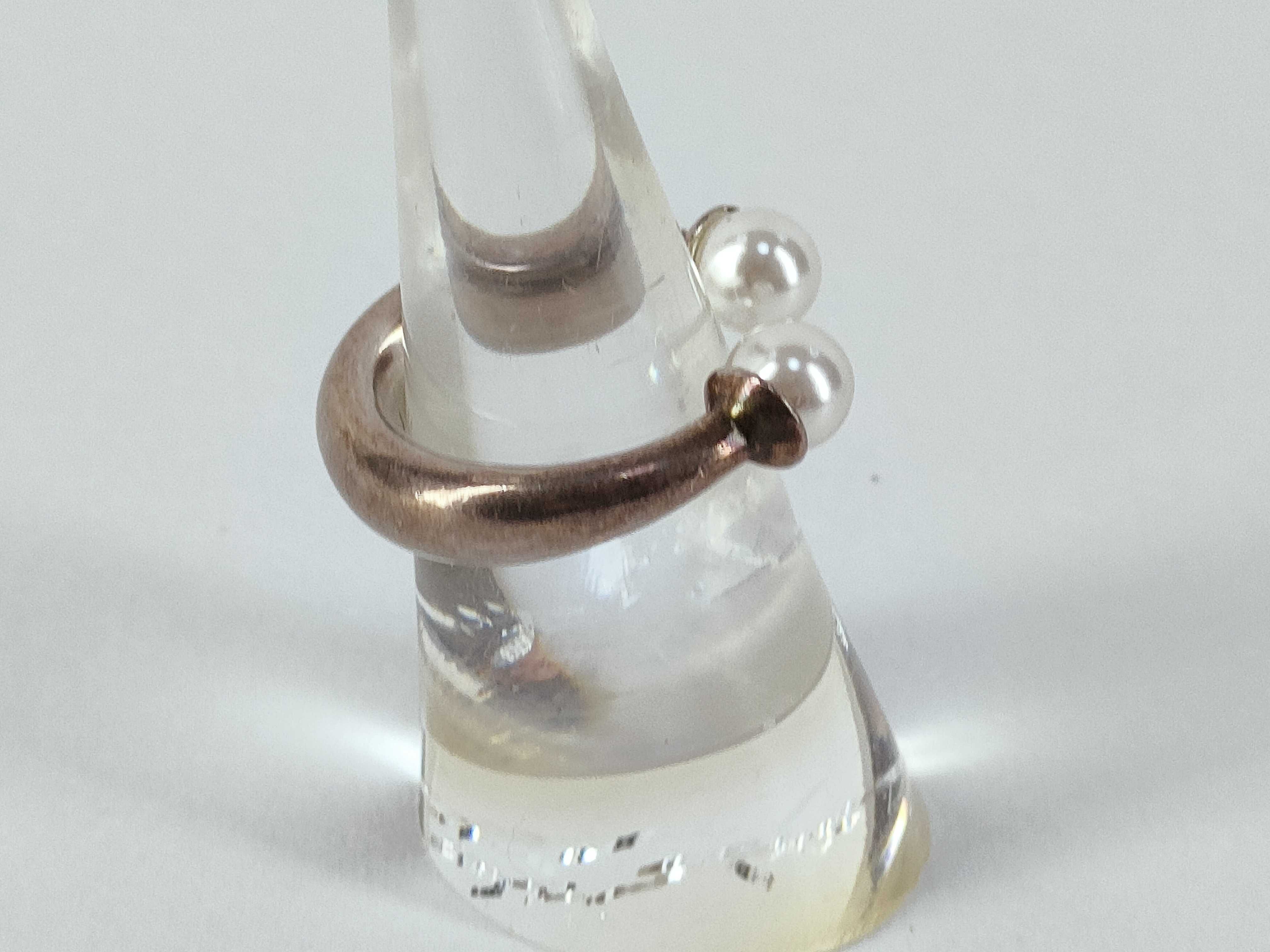 Tribal Pearl Ring, Size M — view 3