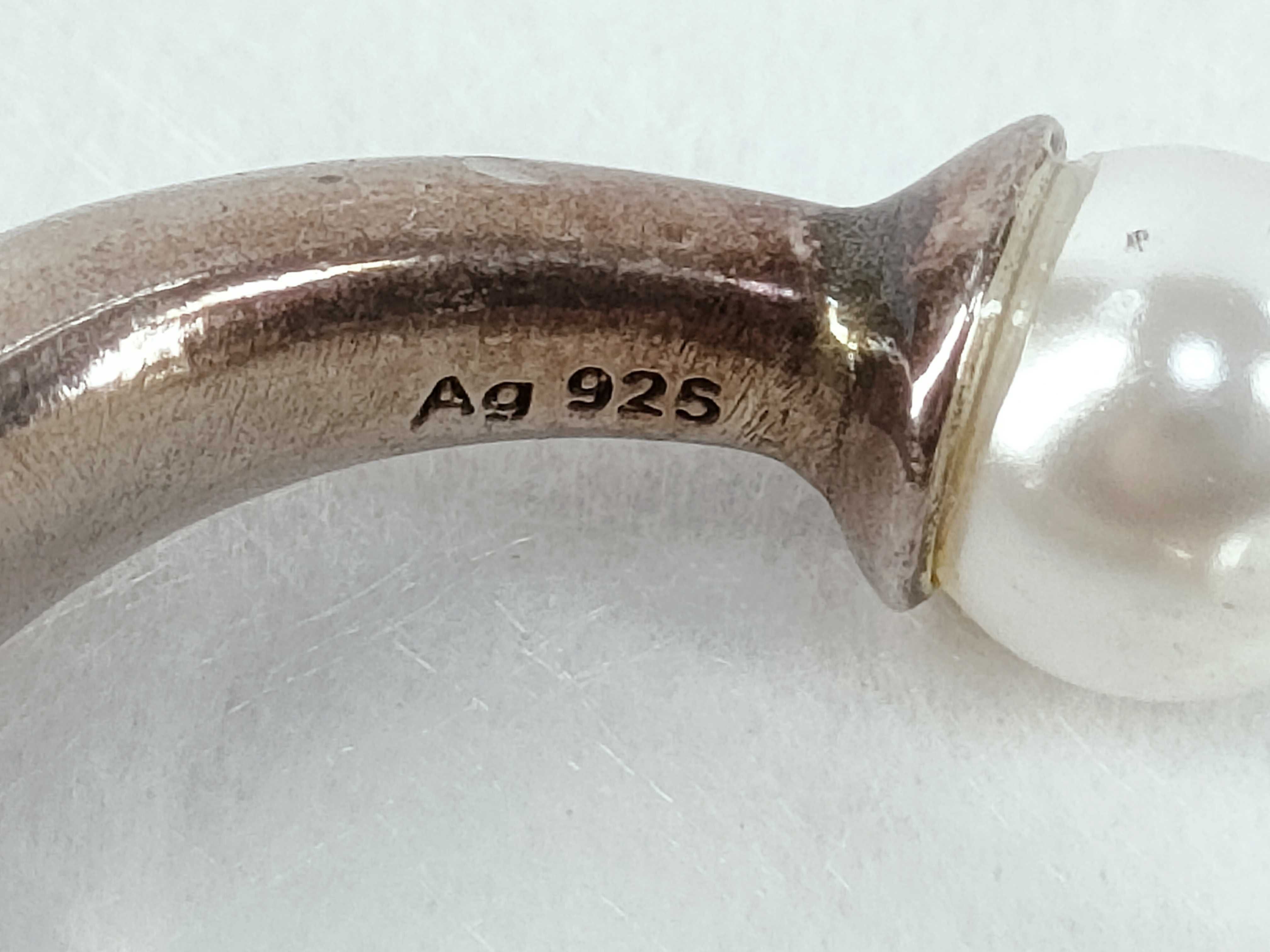 Tribal Pearl Ring, Size M — view 6