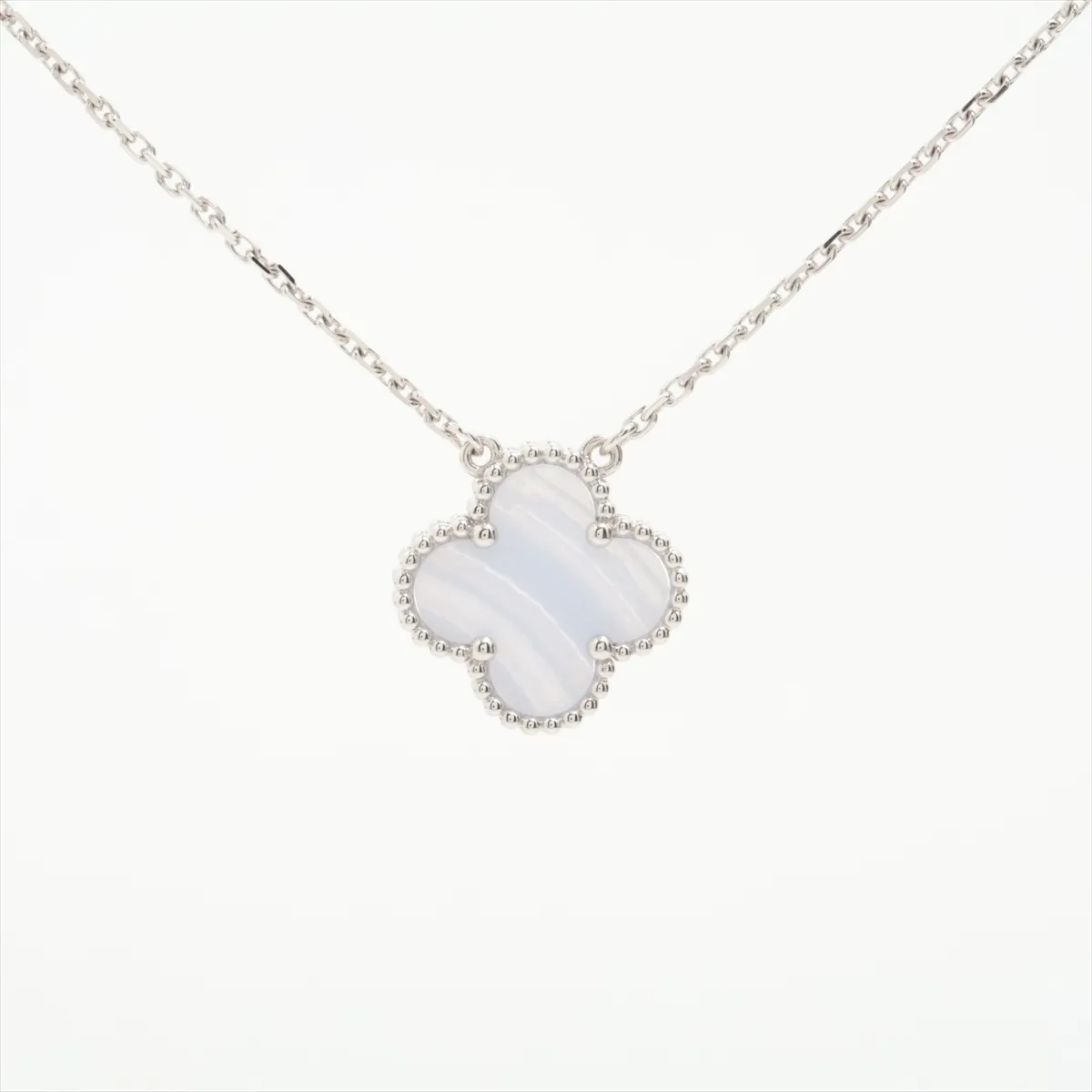 Vintage Alhambra Chalcedony Necklace 750 (WG) 5.6g JA168980 — view 2