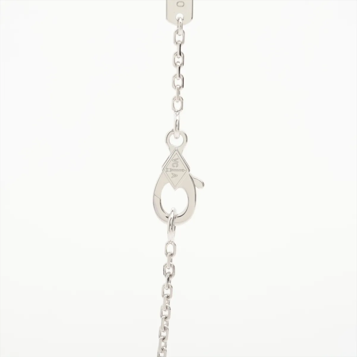 Vintage Alhambra Chalcedony Necklace 750 (WG) 5.6g JA168980 — view 3