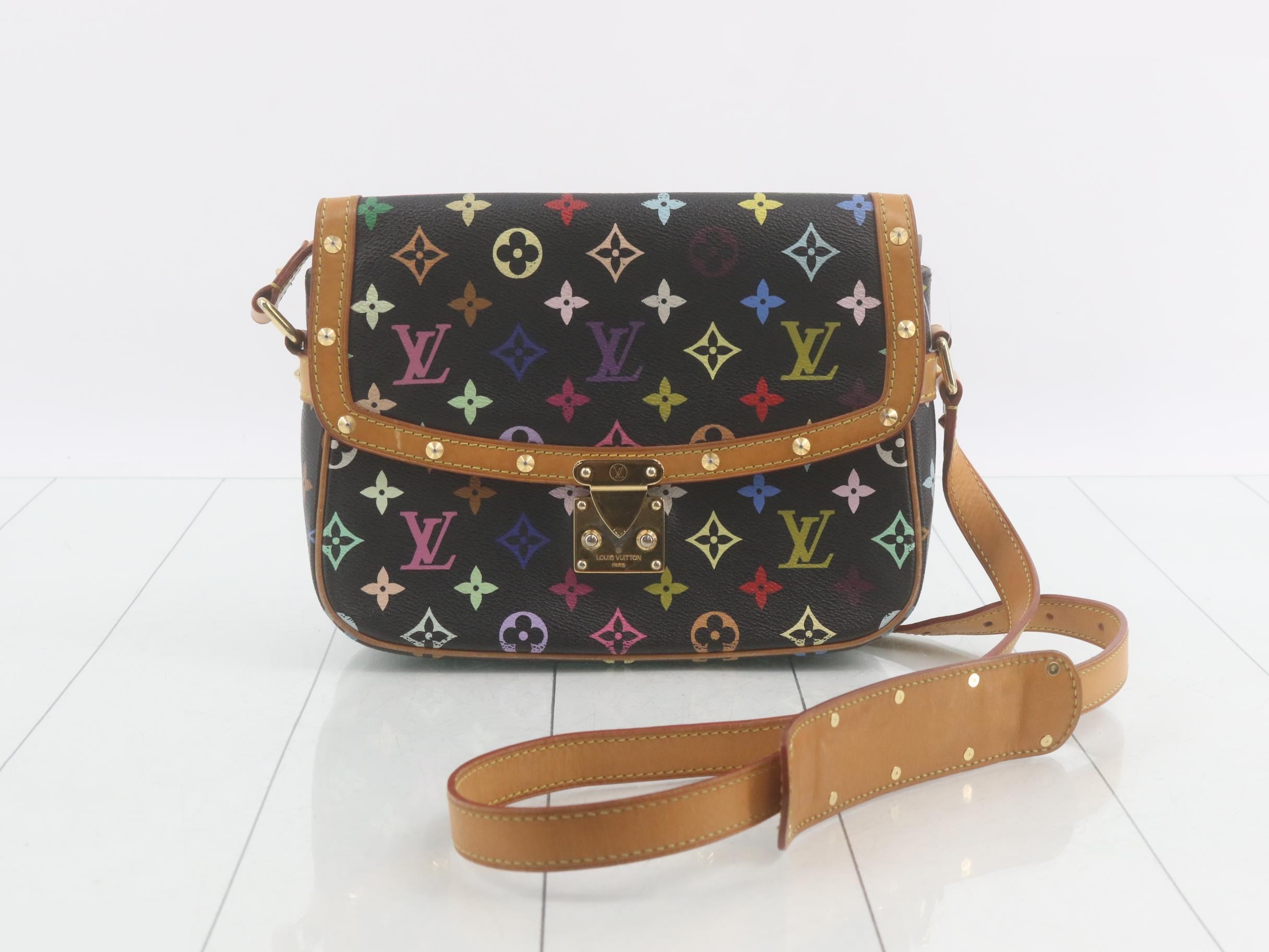 Sologne Multicolor Monogram Shoulder Bag