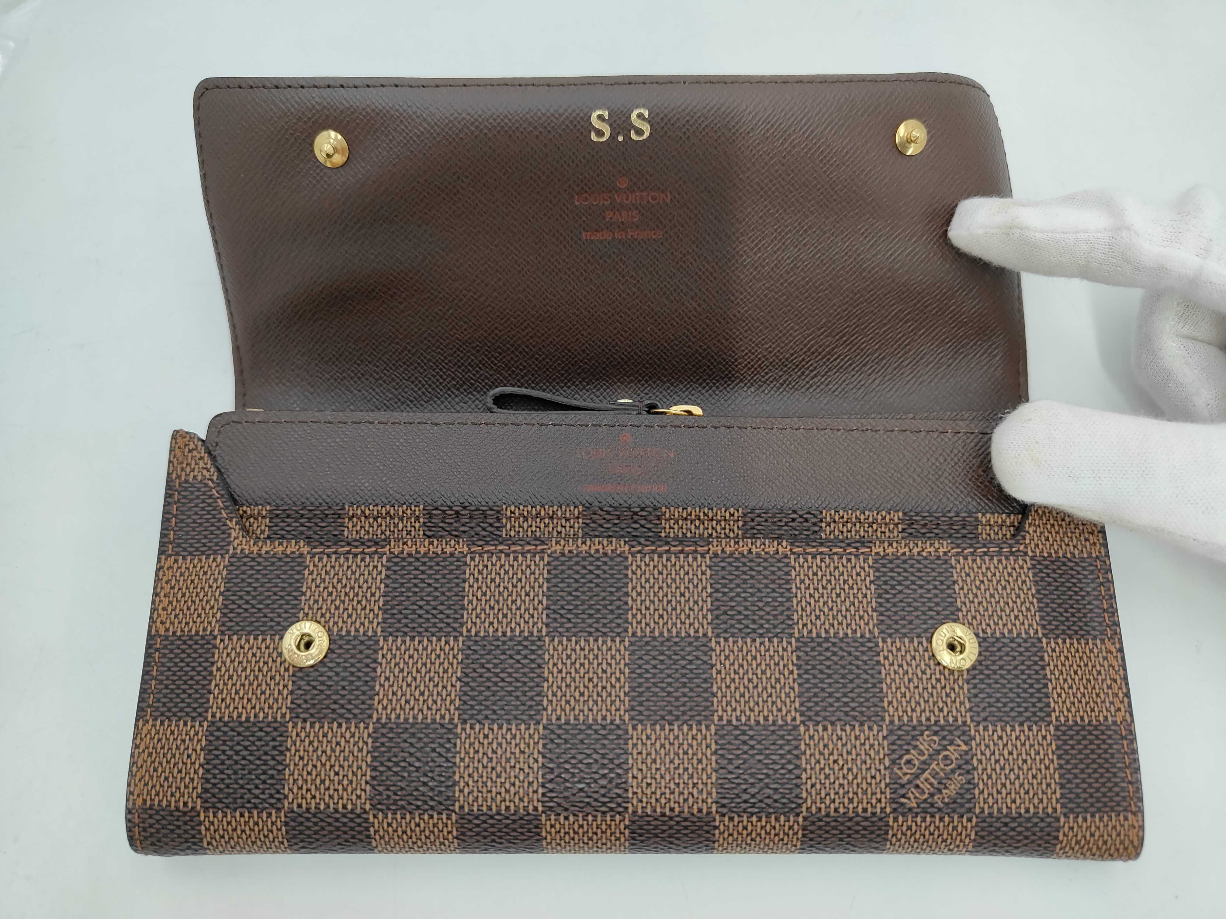 Damier Portefeuille Long Modulable N63093 (Serial Number Unknown) Brown Long Wallet — view 4