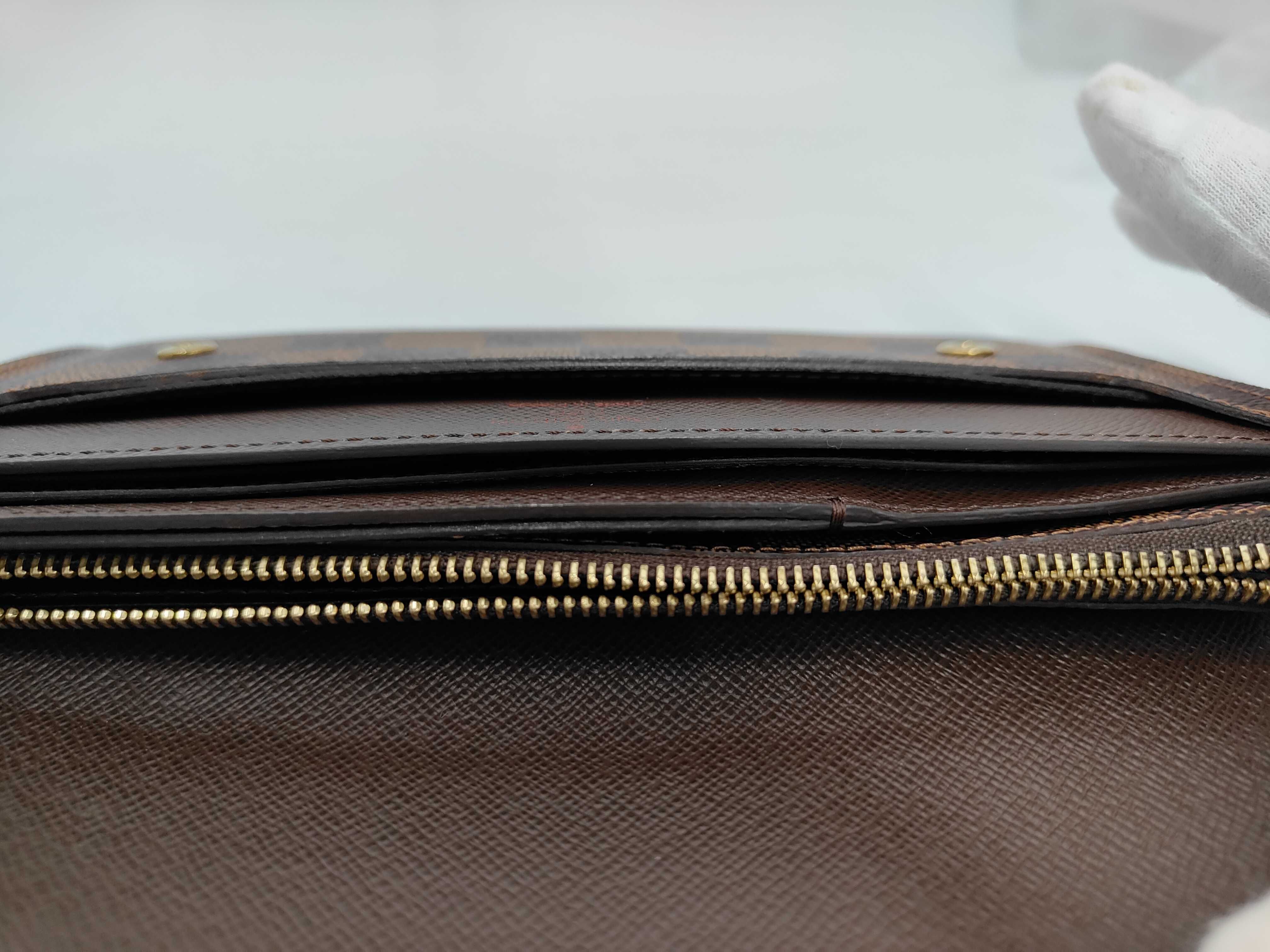 Damier Portefeuille Long Modulable N63093 (Serial Number Unknown) Brown Long Wallet — view 8