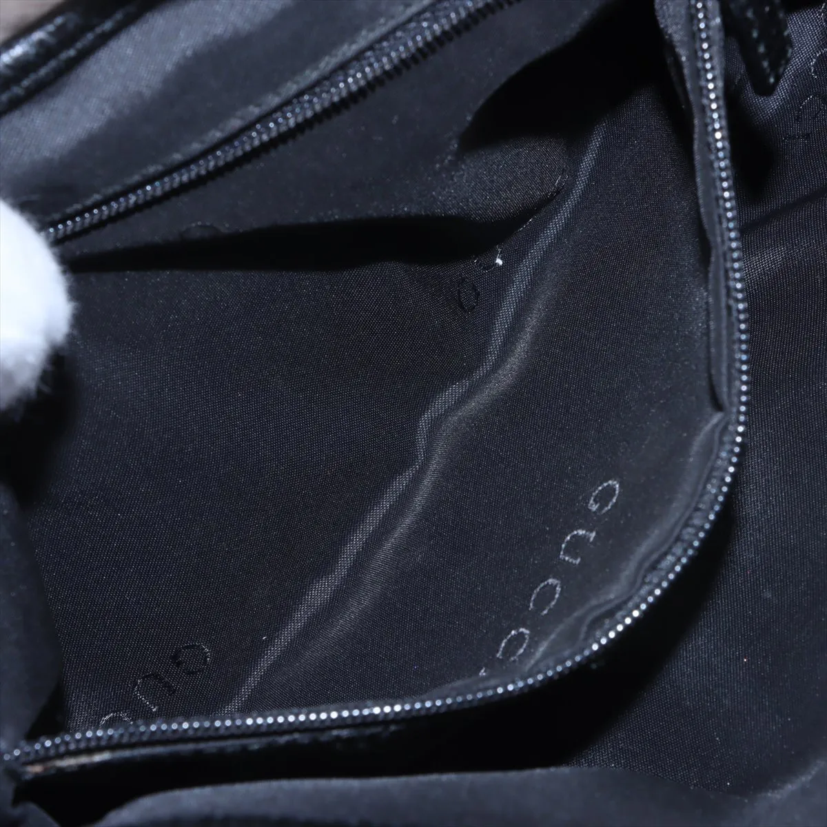 Jackie Canvas x Leather Shoulder Bag Black 001 3824 — view 8