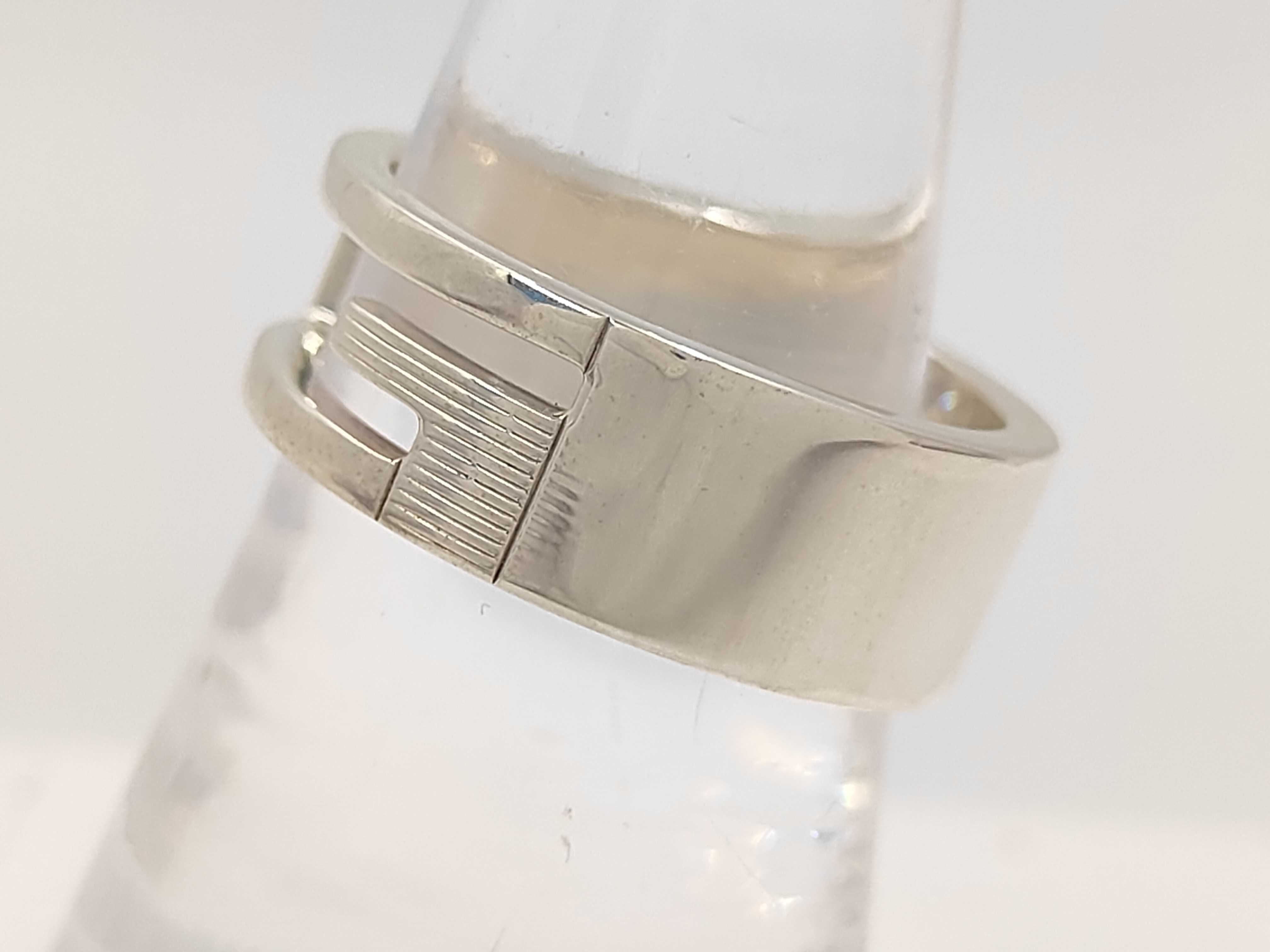 Branded G Cutout Ring, SV925, Size 17, Silver Ring — view 2