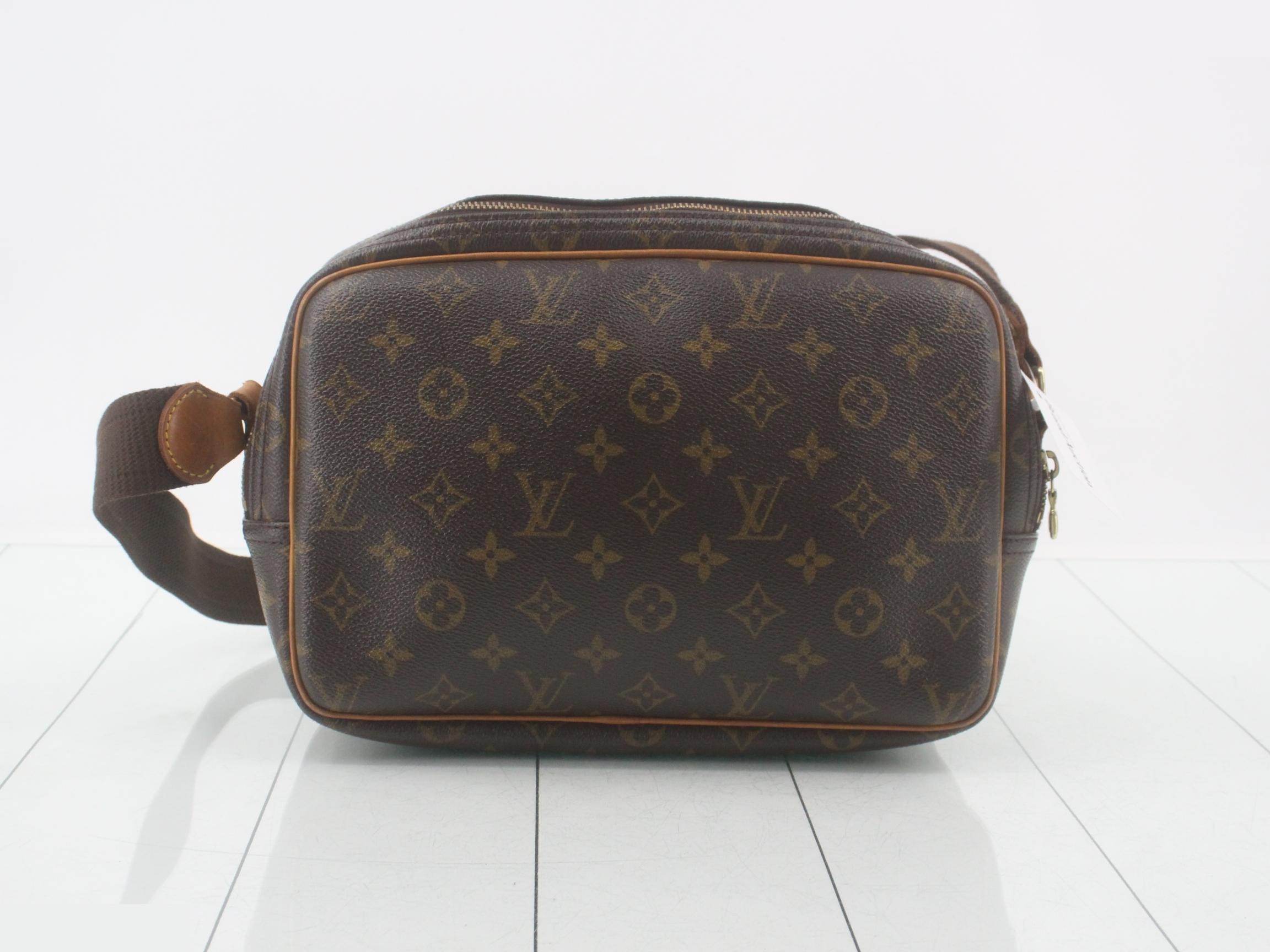 M45254 Reporter PM Shoulder Bag, Monogram, Brown — view 2