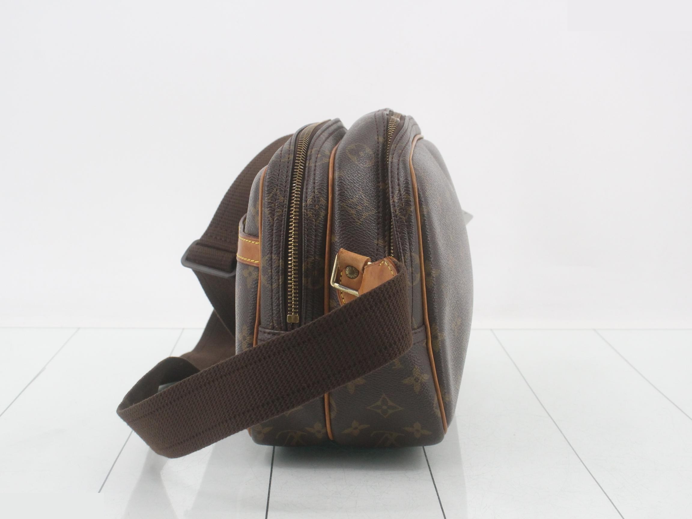 M45254 Reporter PM Shoulder Bag, Monogram, Brown — view 3