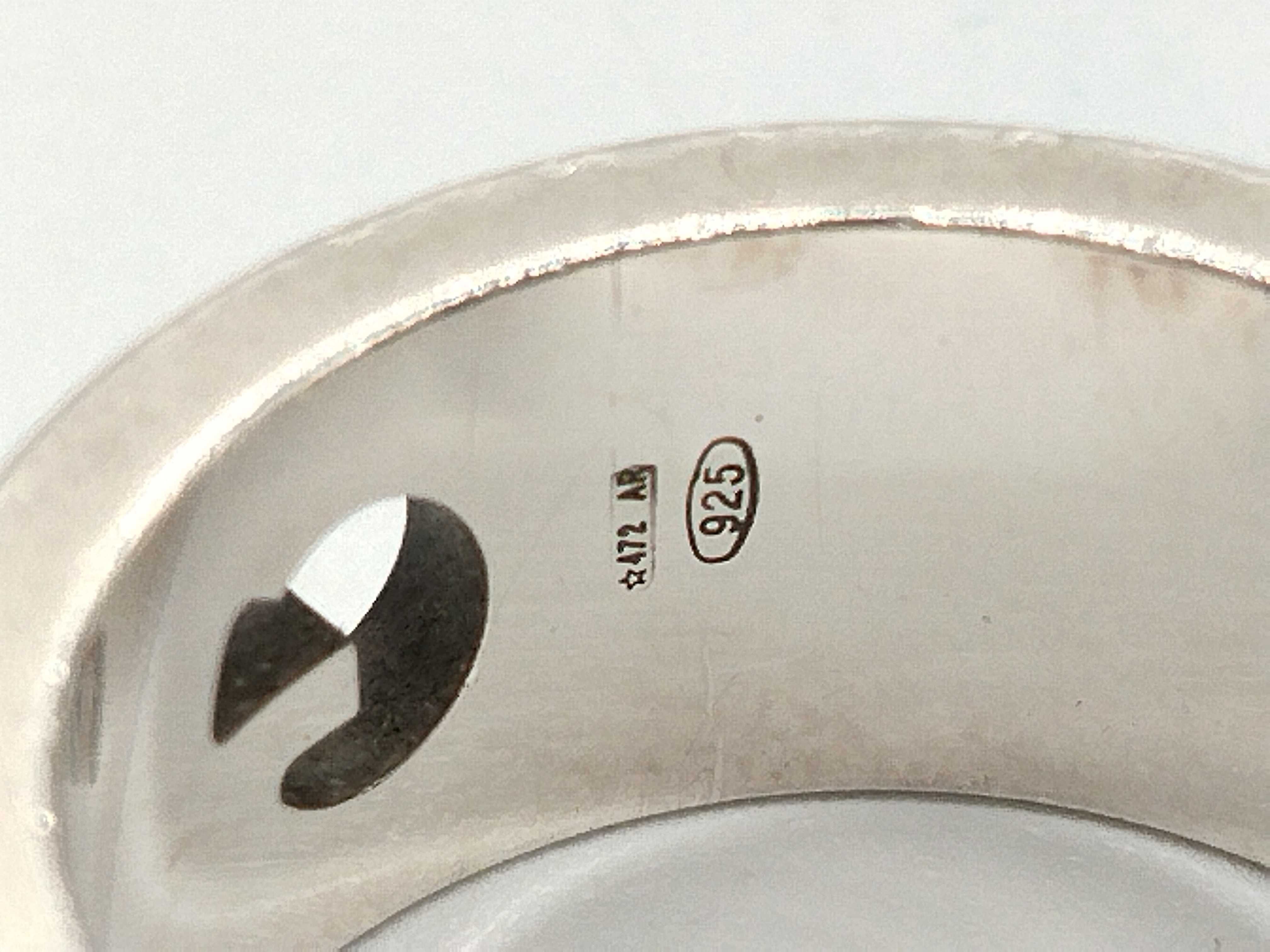 G-logo ring, 925 sterling silver, 7.9g. — view 7