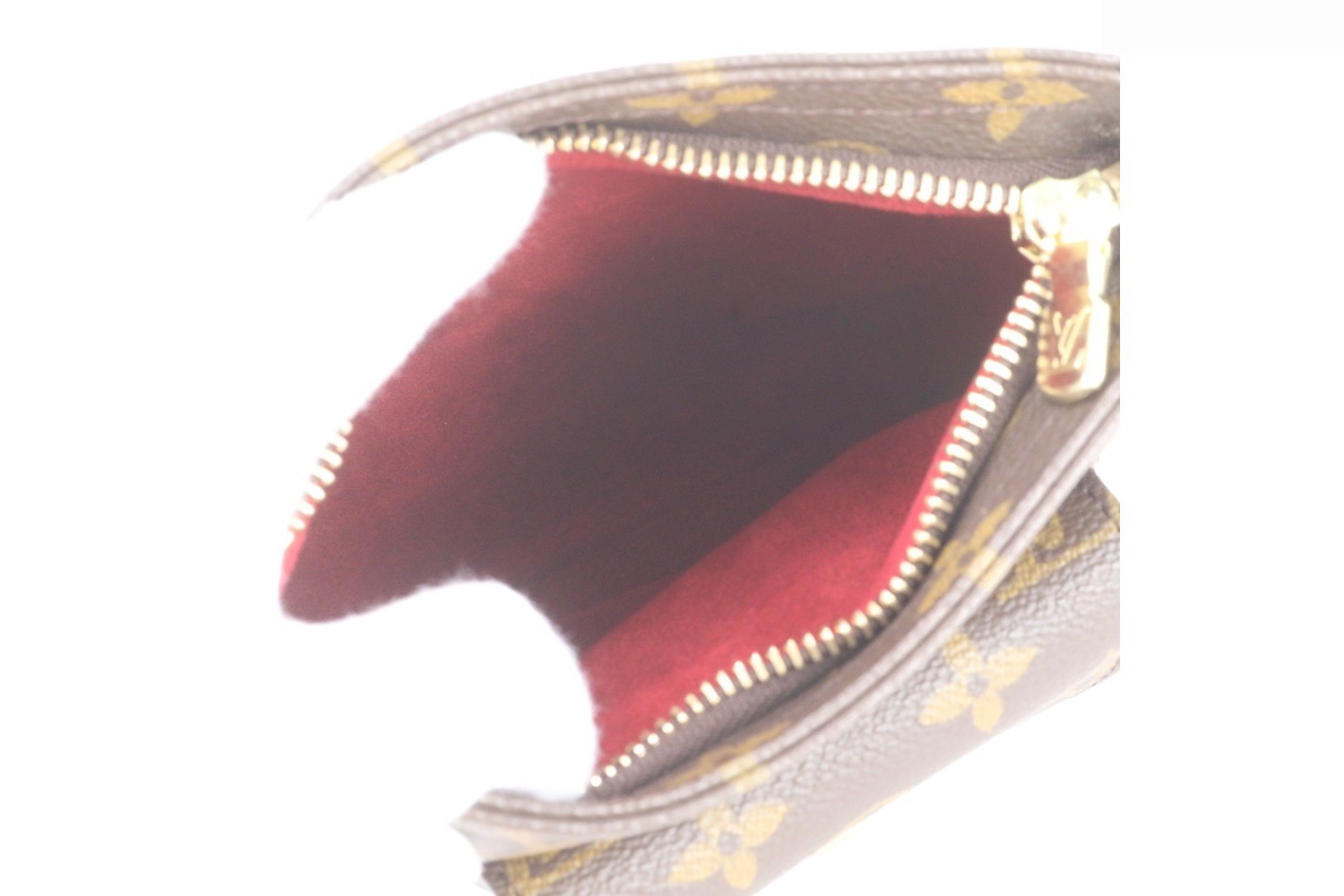 Monogram Partition M51901 Leather Pouch — view 7