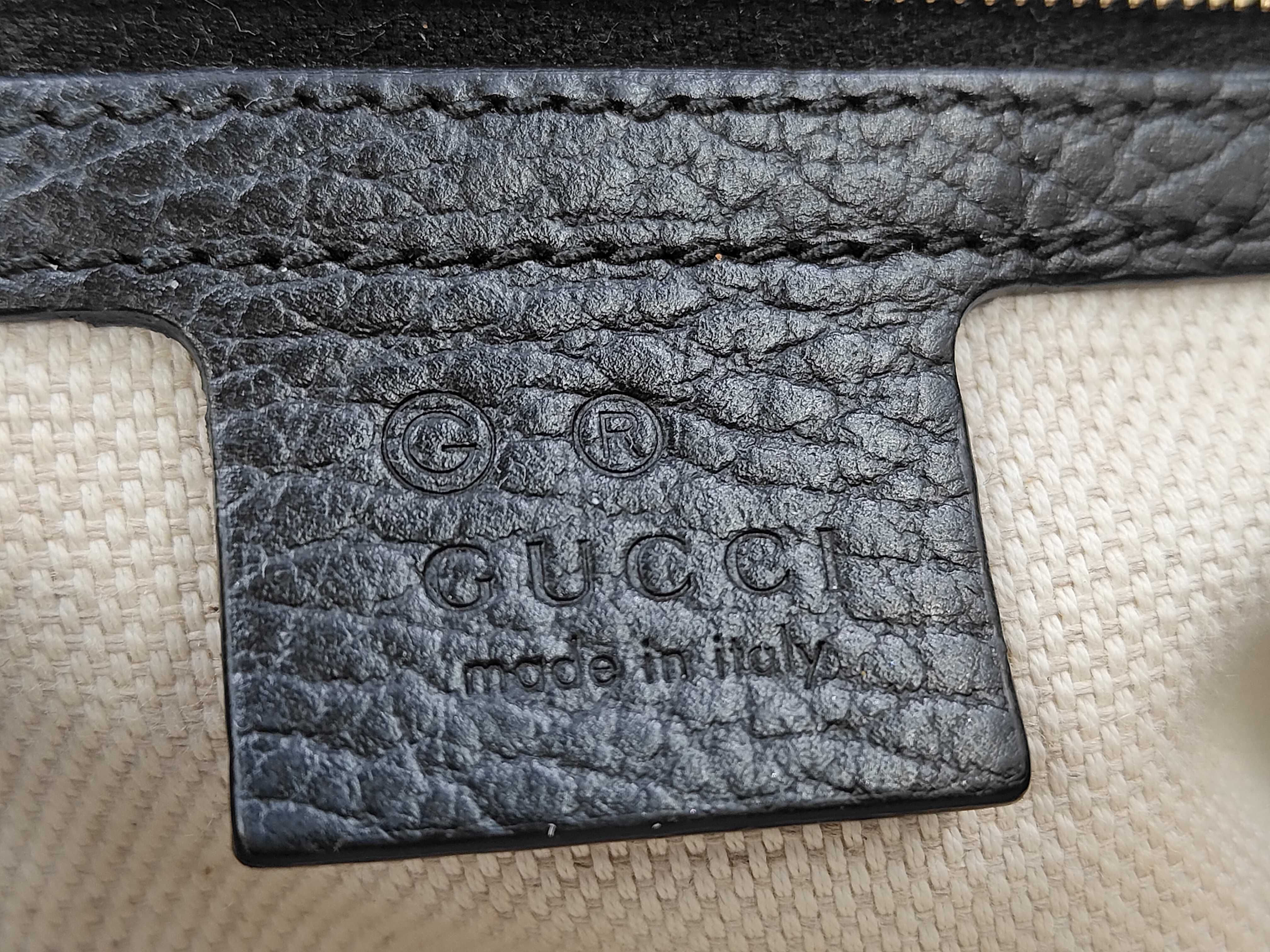 Soho Handbag, Black Leather, 607722 — view 12
