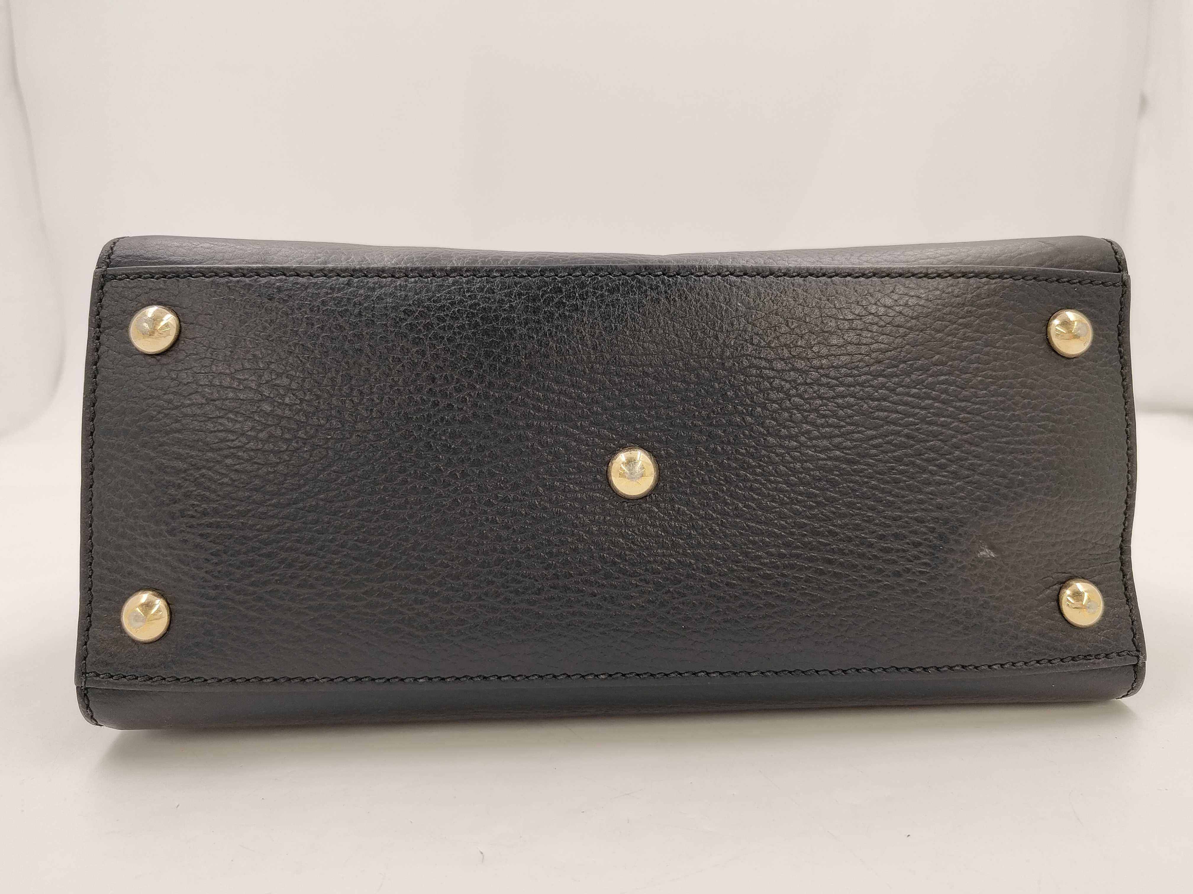 Soho Handbag, Black Leather, 607722 — view 3