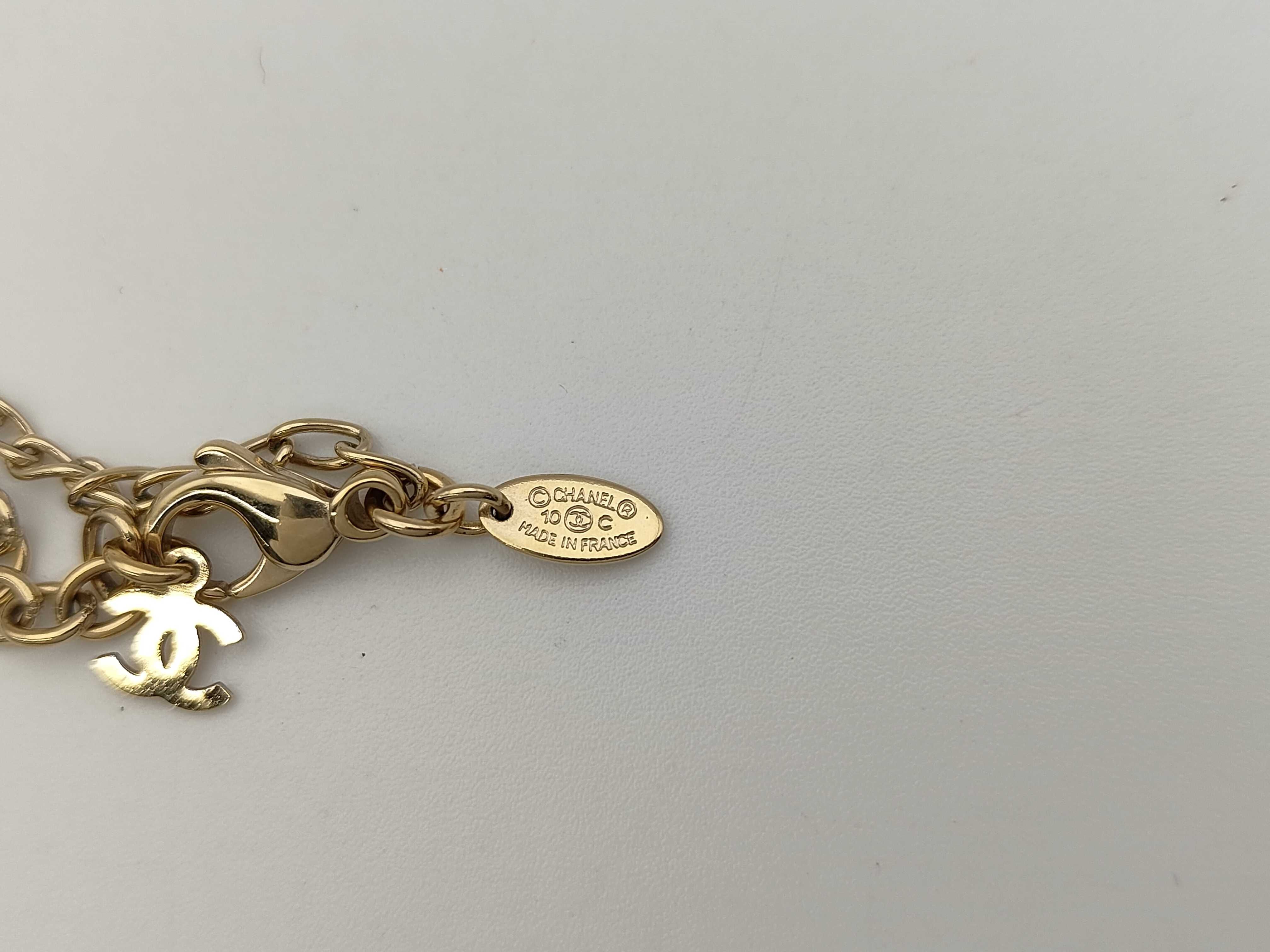 Coco Mark 10C Necklace GP x Faux Pearl x Resin Gold Necklace — view 4