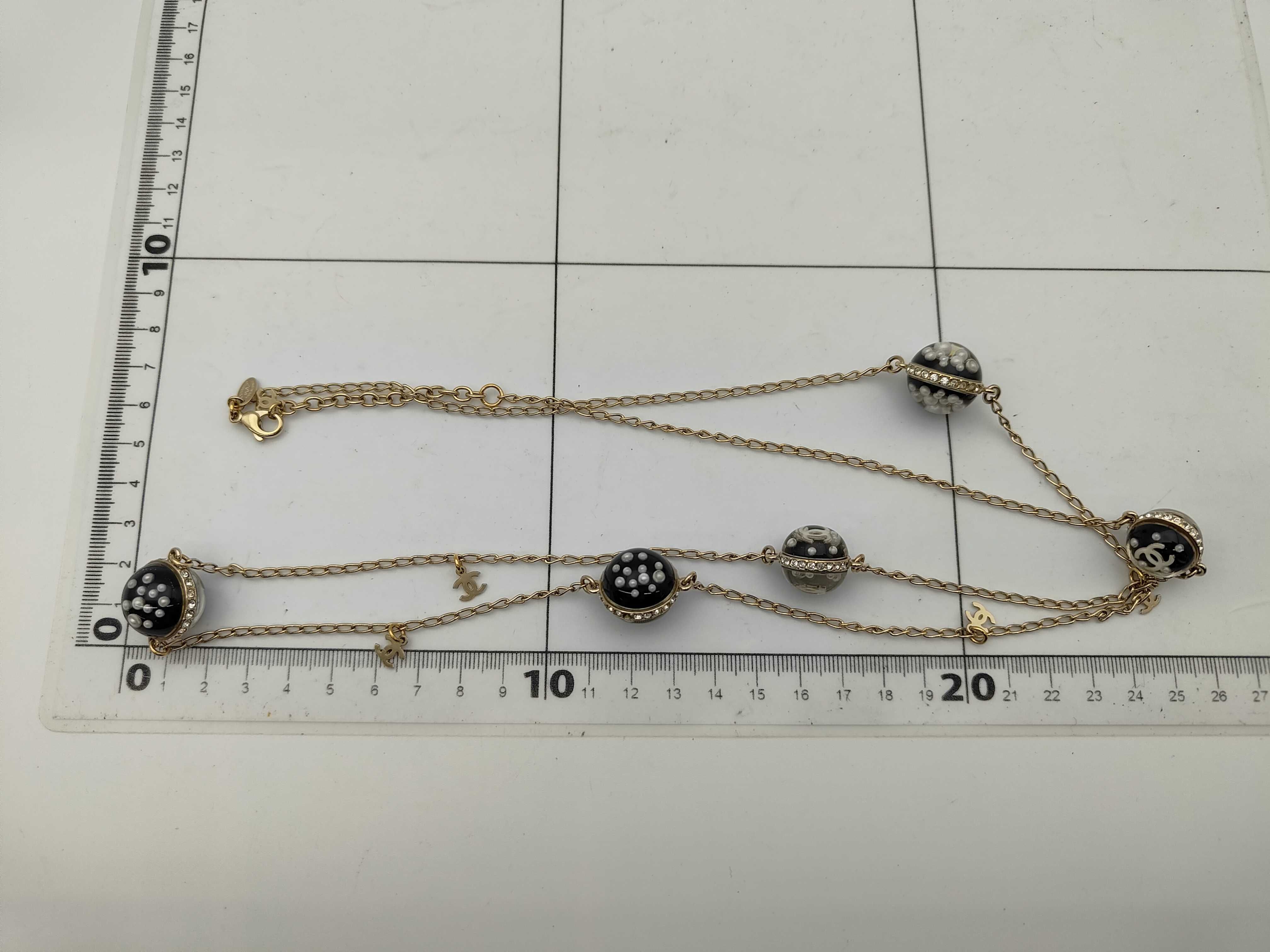 Coco Mark 10C Necklace GP x Faux Pearl x Resin Gold Necklace — view 5
