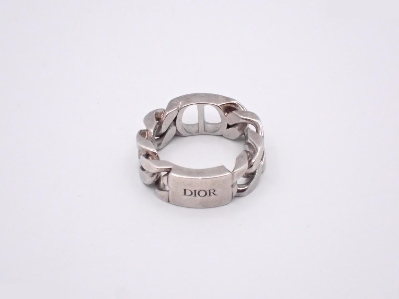 Ag925 stamped CD Icon chain ring, size M — view 2