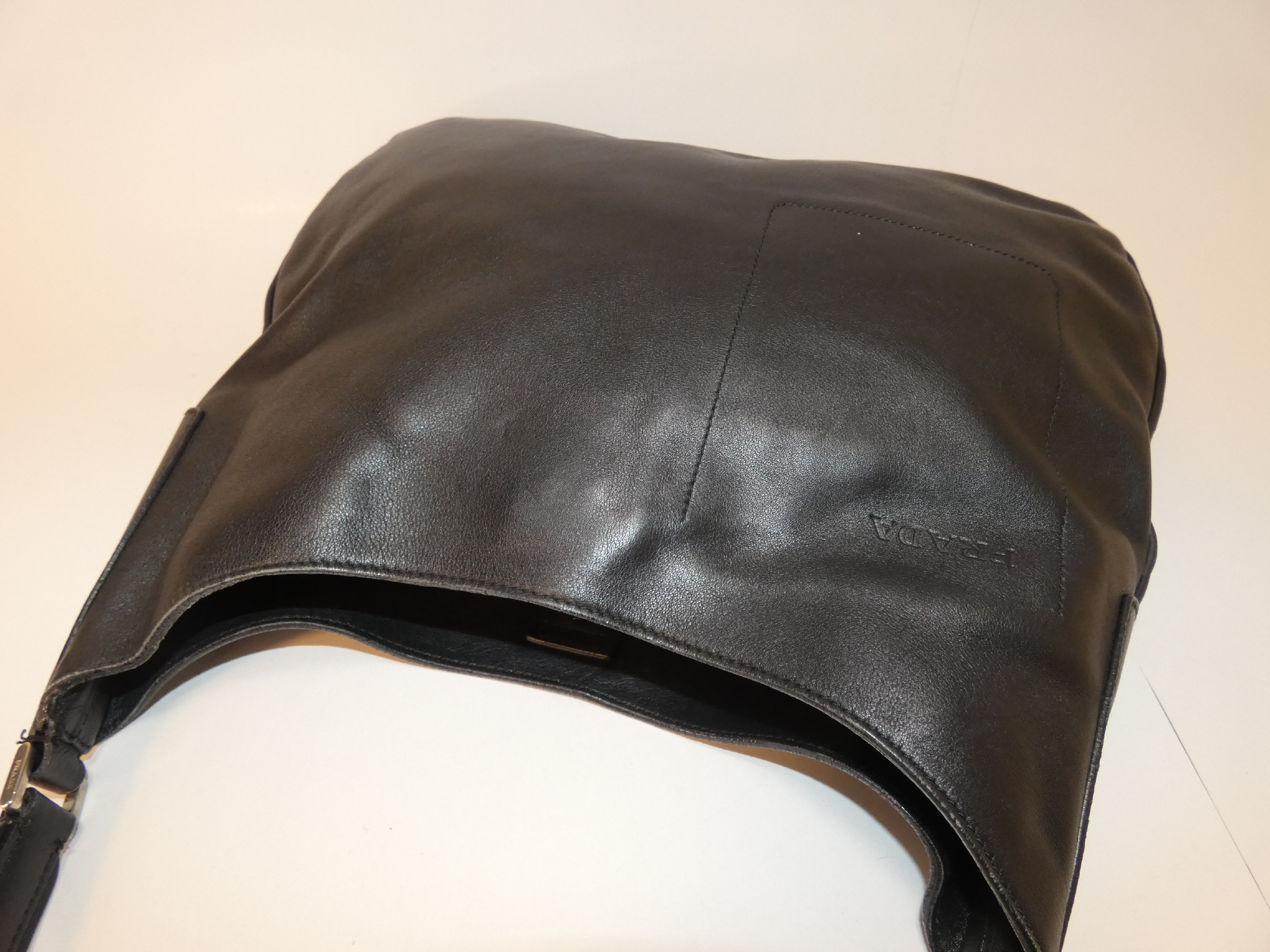 Leather Black Shoulder Bag — view 3