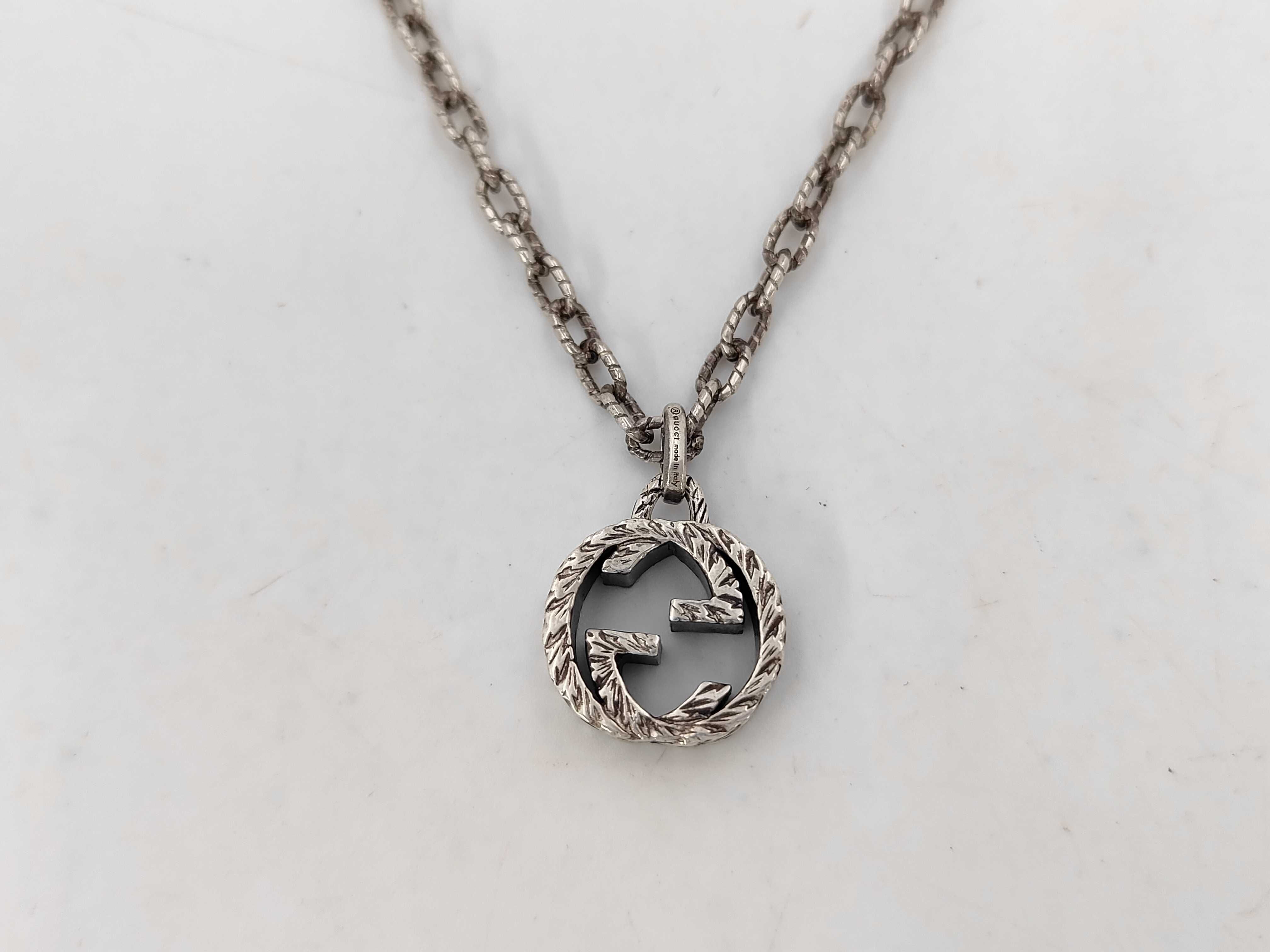 Interlocking G Arabesque 925 16.9g Necklace — view 2