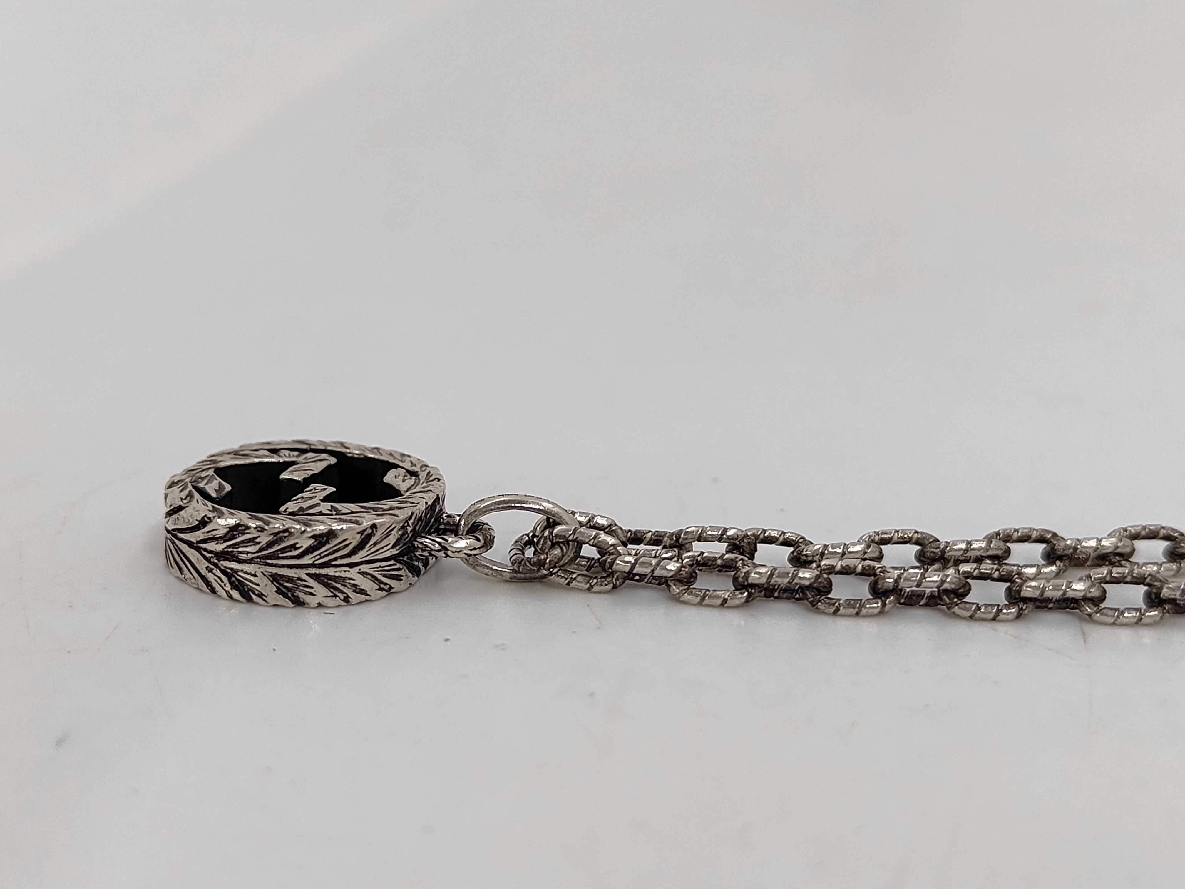 Interlocking G Arabesque 925 16.9g Necklace — view 3