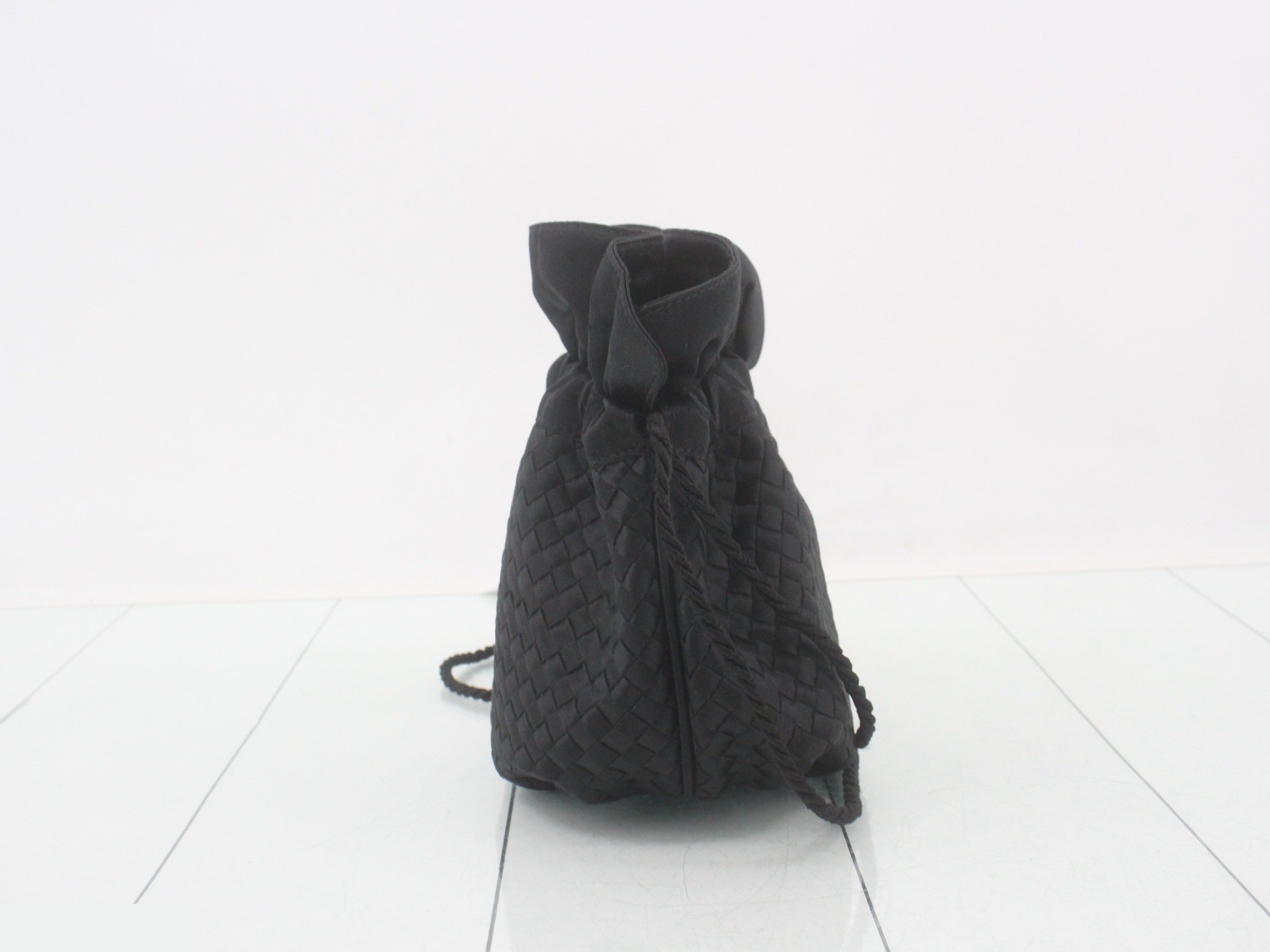 Satin drawstring intrecciato (bag) — view 4