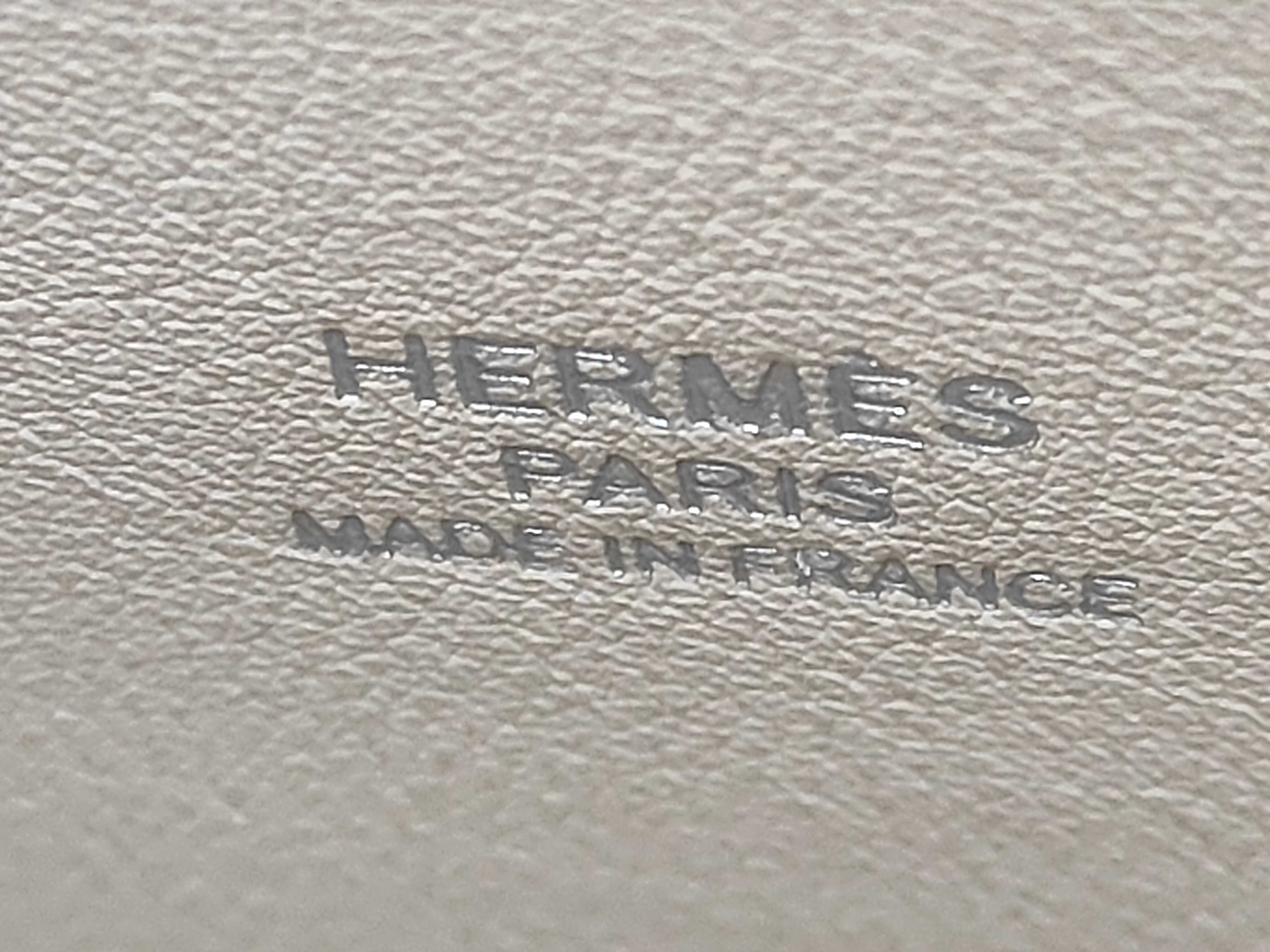 Bolide 1923 30 Epsom leather, Craie, silver hardware, K stamp, handbag — view 11