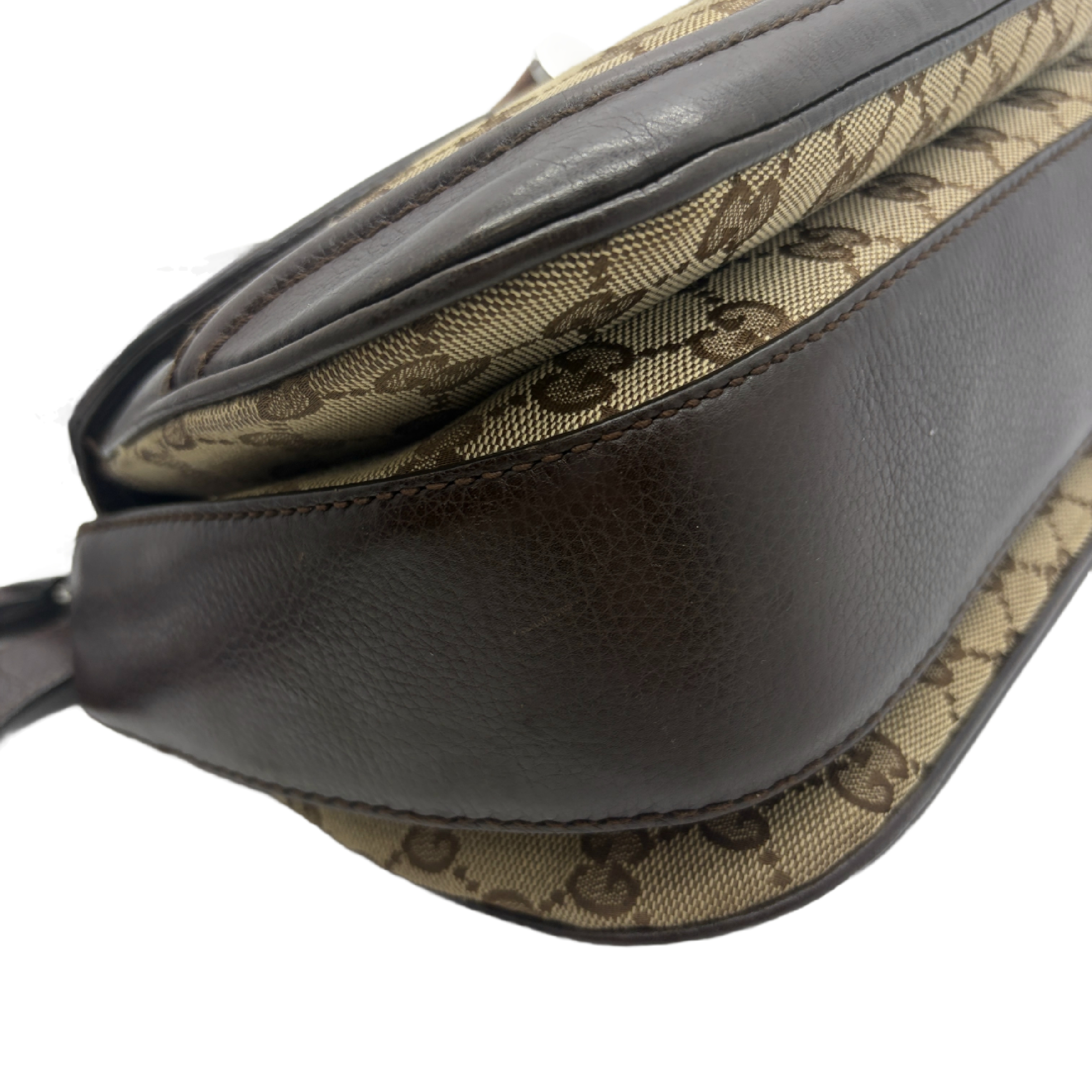 GG Canvas Bamboo Top Handle Bag Handbag — view 4