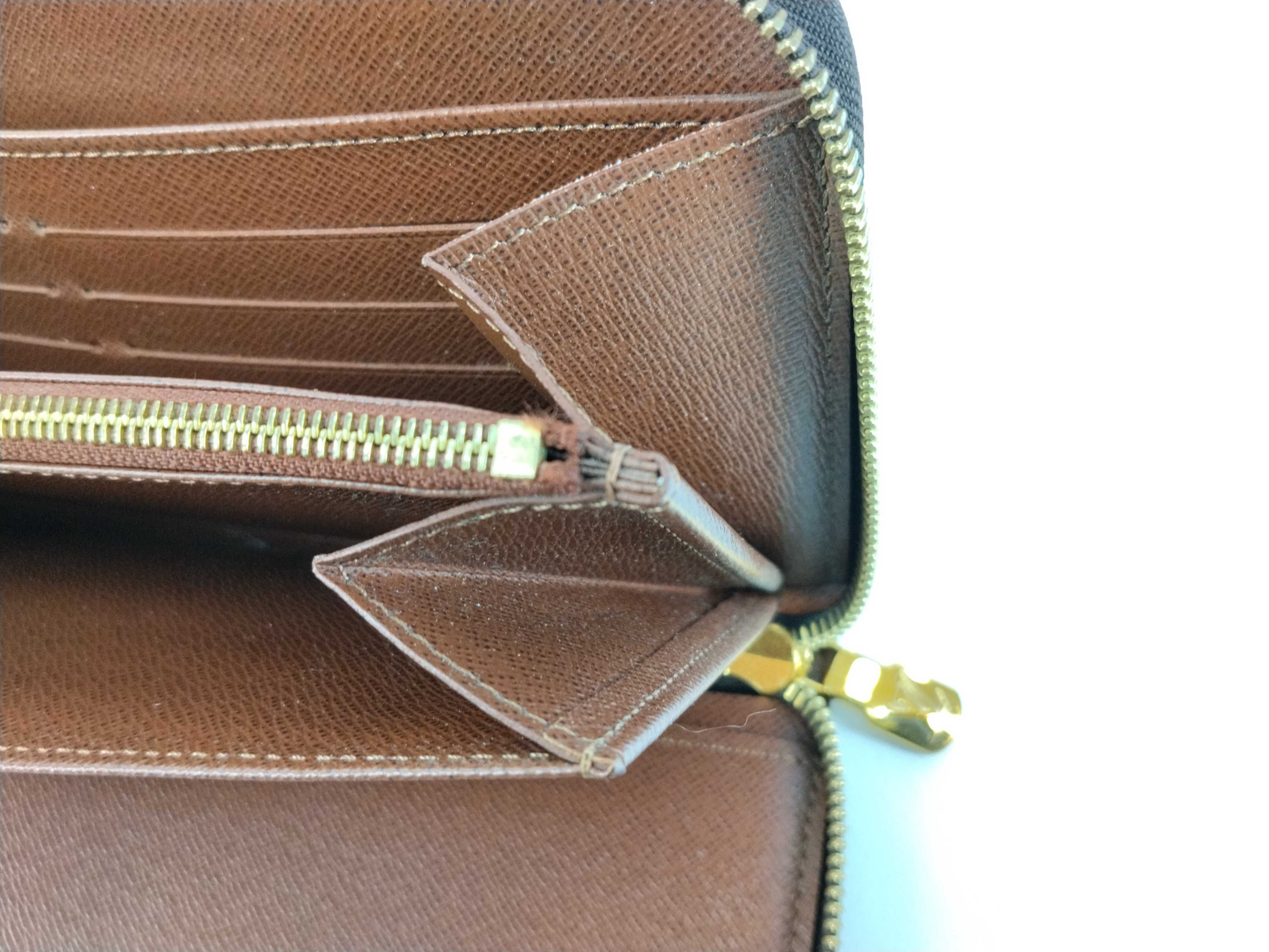 Monogram Louis Vuitton Round Zip Wallet — view 13