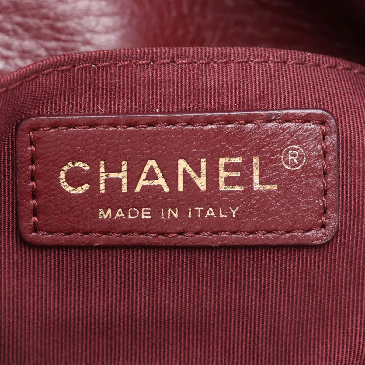 Matelassé Cotton Chain Shoulder Bag, Paris-Hamburg, Navy, Gold Hardware, 26189354, Serial Number 26 — view 8