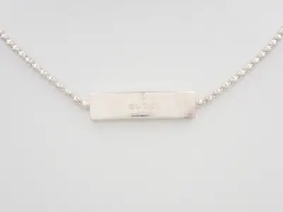 Square plate necklace, SV925 / 12.8g